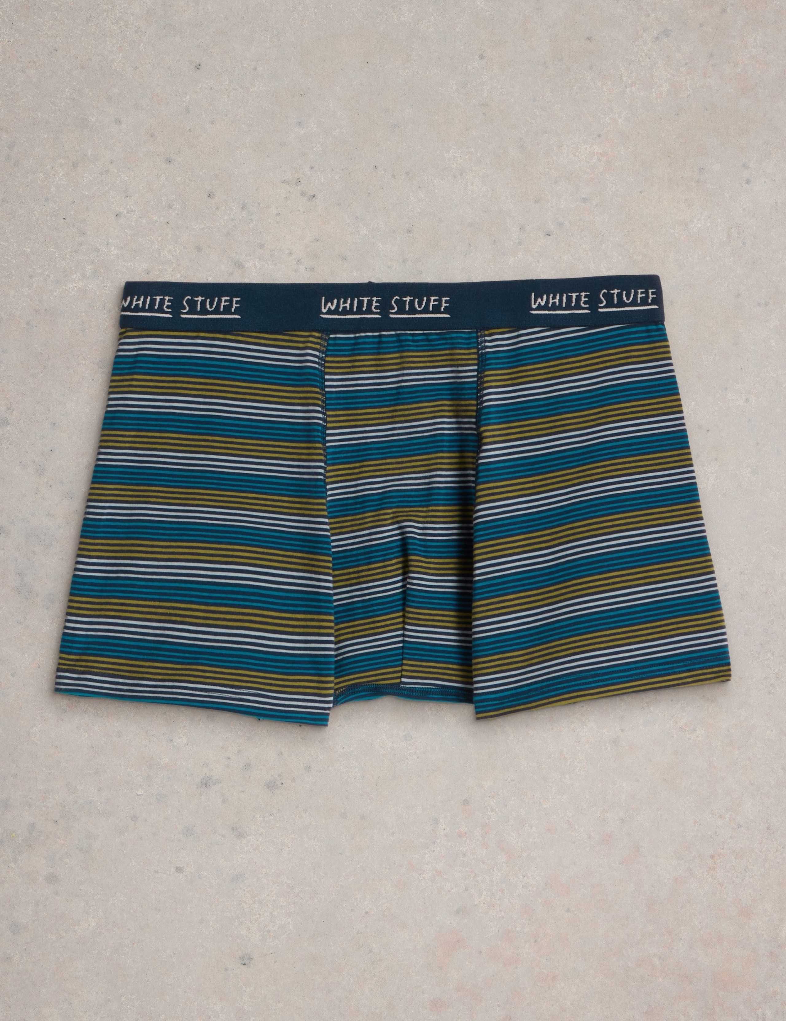 2 Pack Cotton Rich Striped Boxers 3 of 3