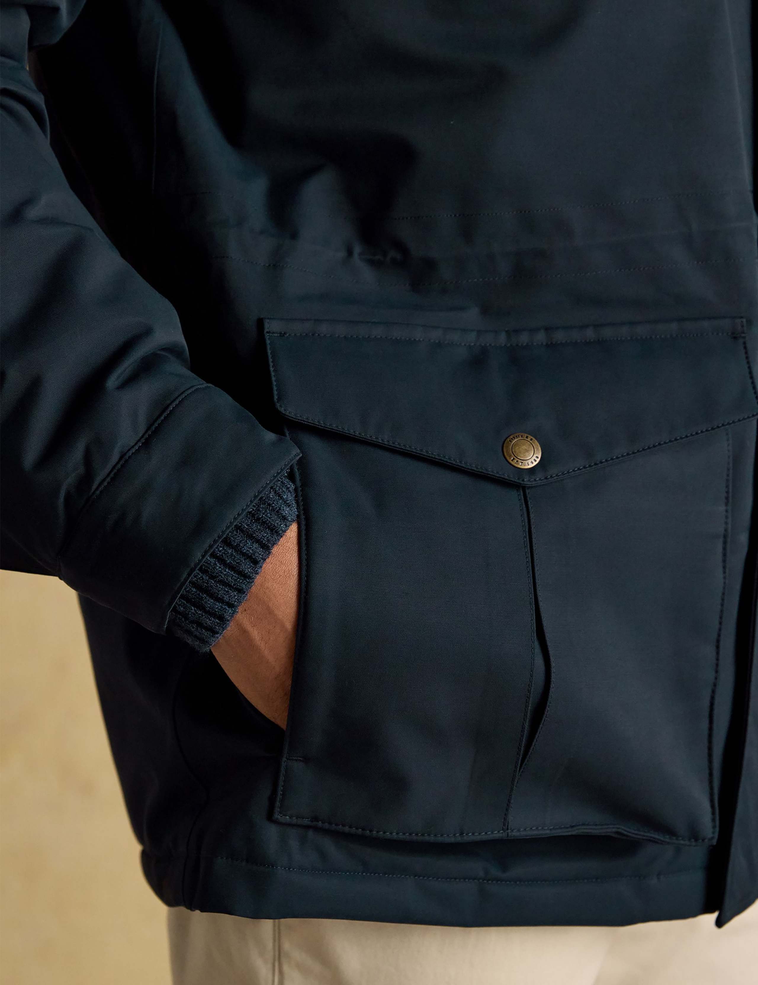 Cotton Rich Waterproof Hooded Raincoat 9 of 12