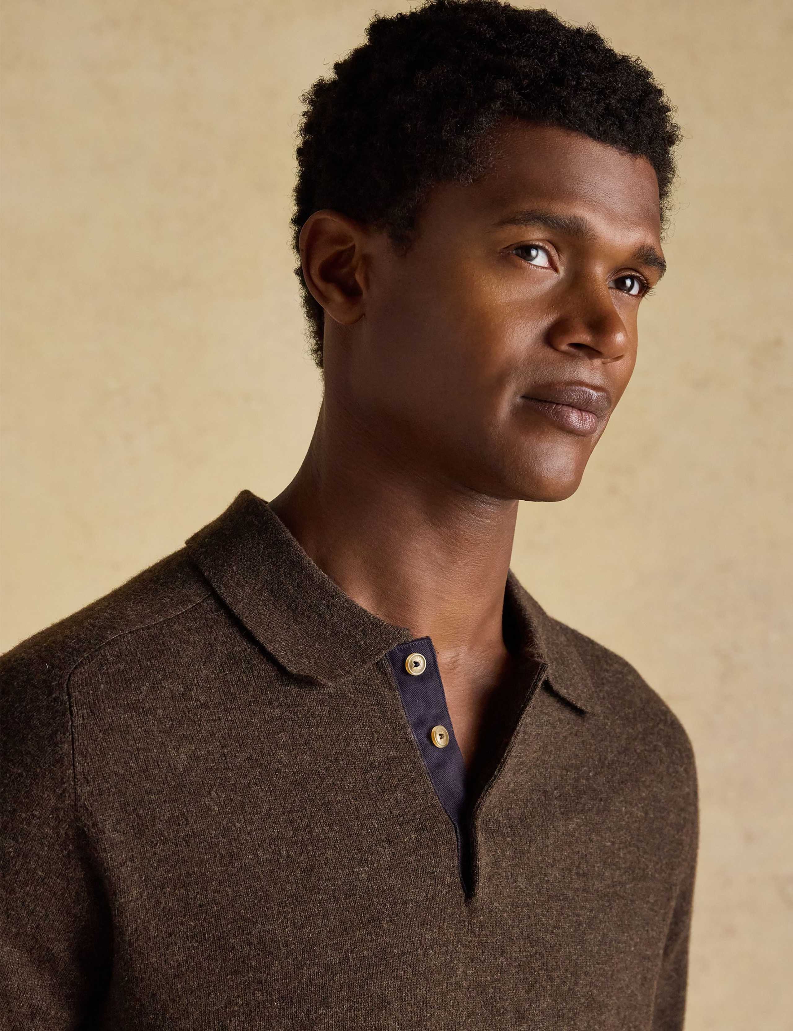 Wool Rich Knitted Polo Shirt 5 of 6