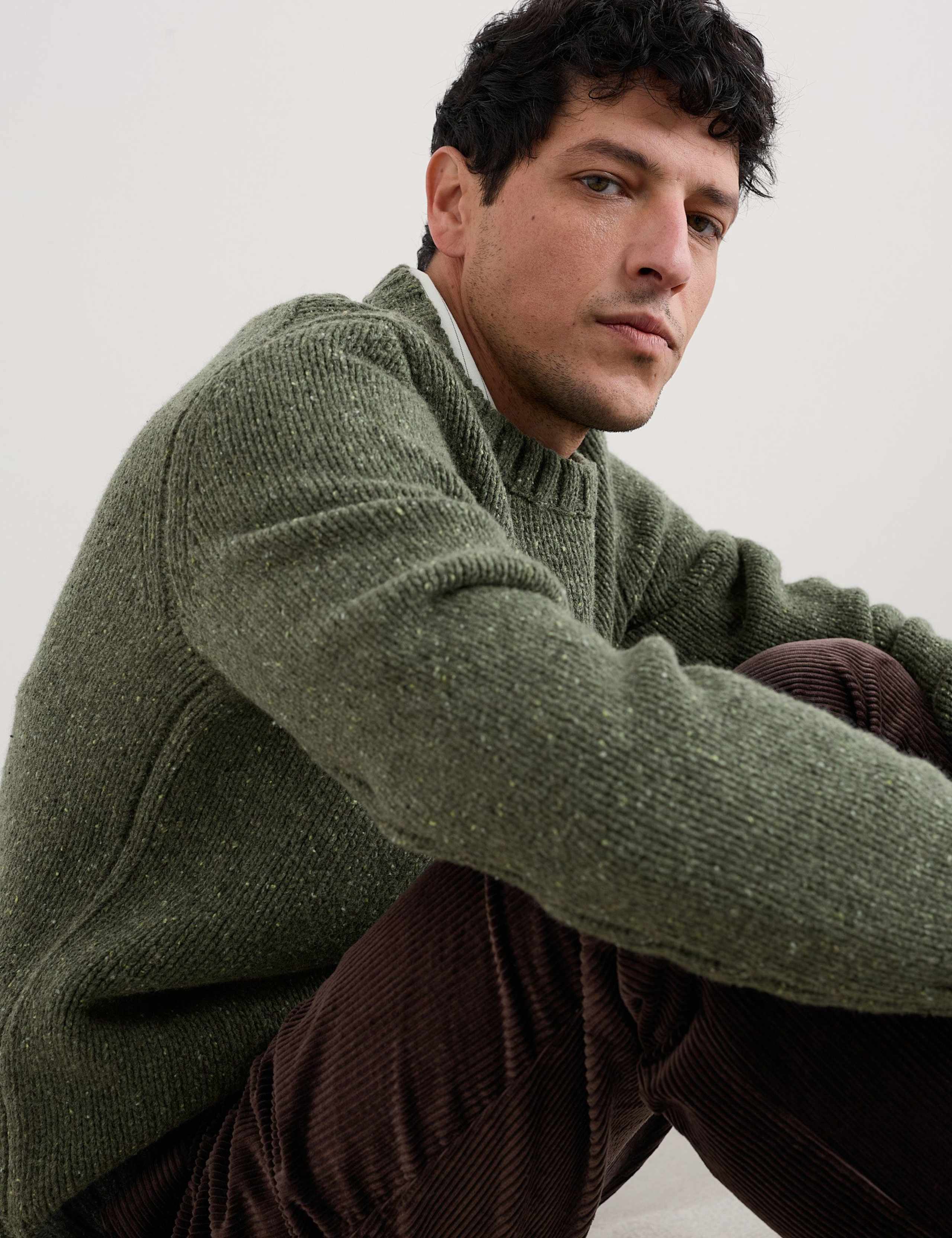Lambswool Rich Striped Crew Neck Jumper 4 of 5