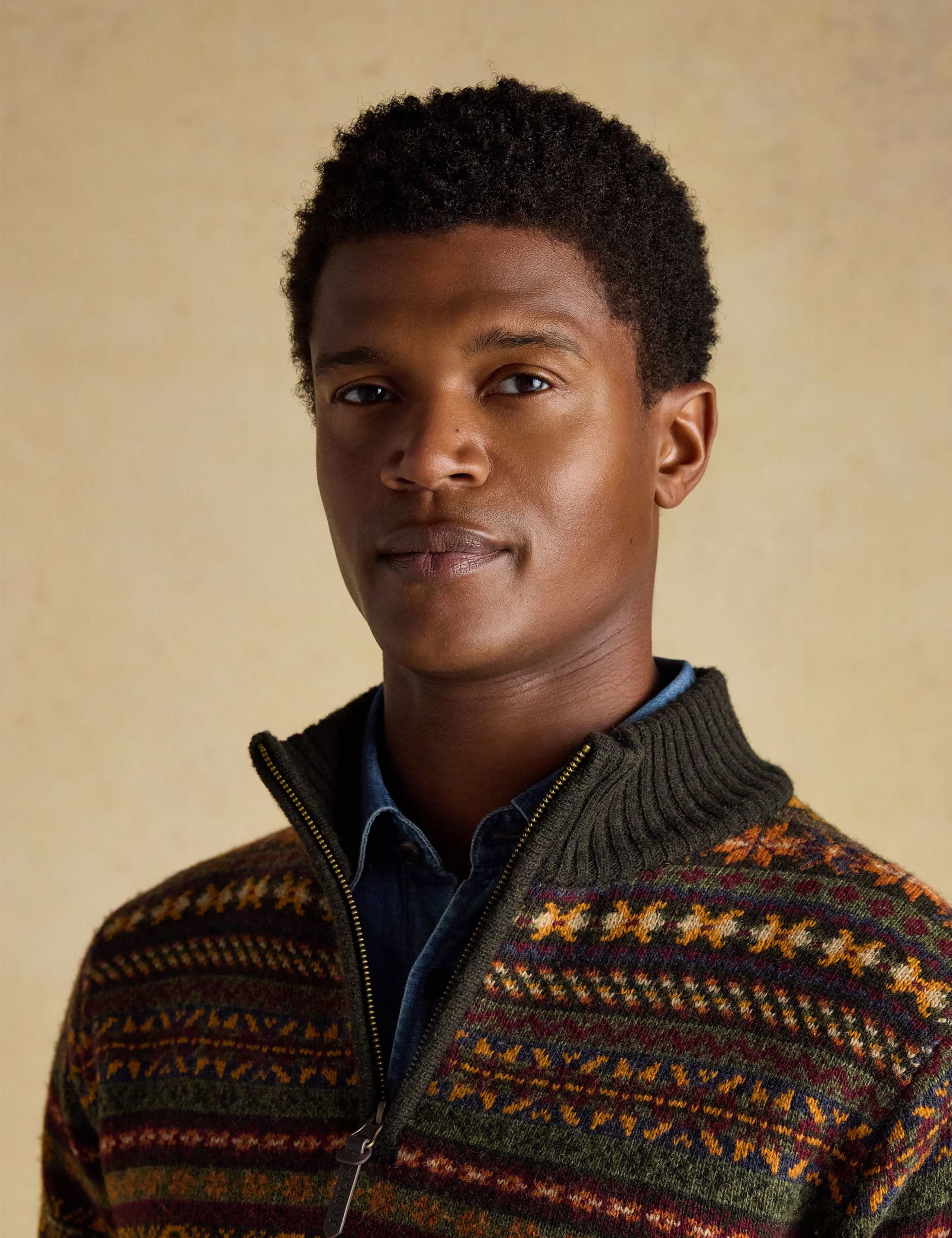 Wool Rich Fair Isle Funnel Neck Jumper 5 of 10