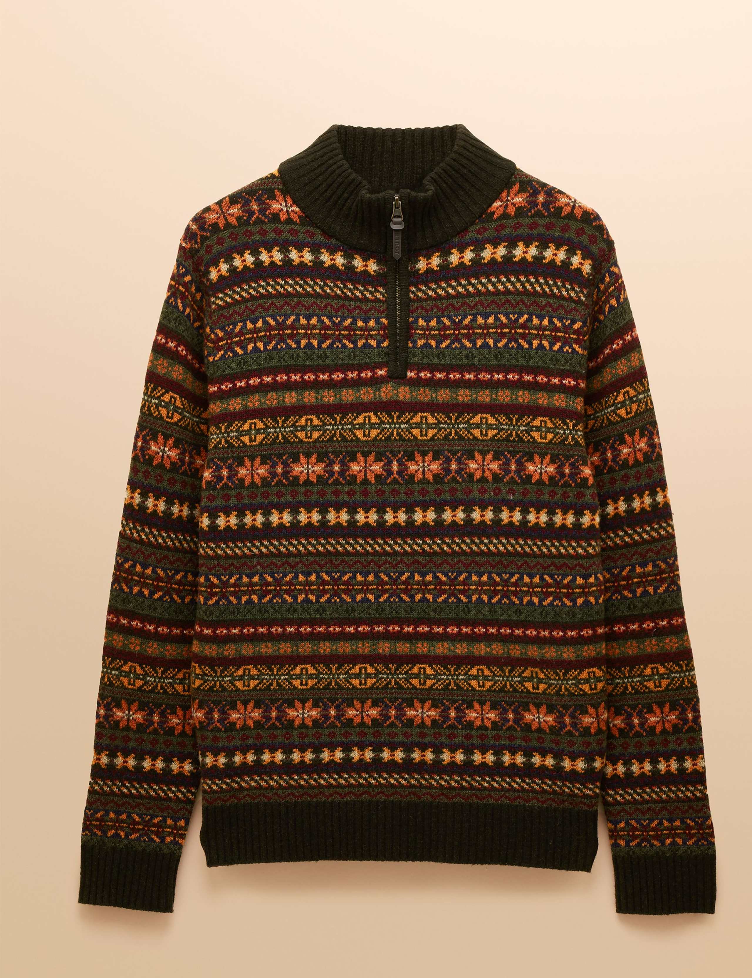 Wool Rich Fair Isle Funnel Neck Jumper 2 of 10