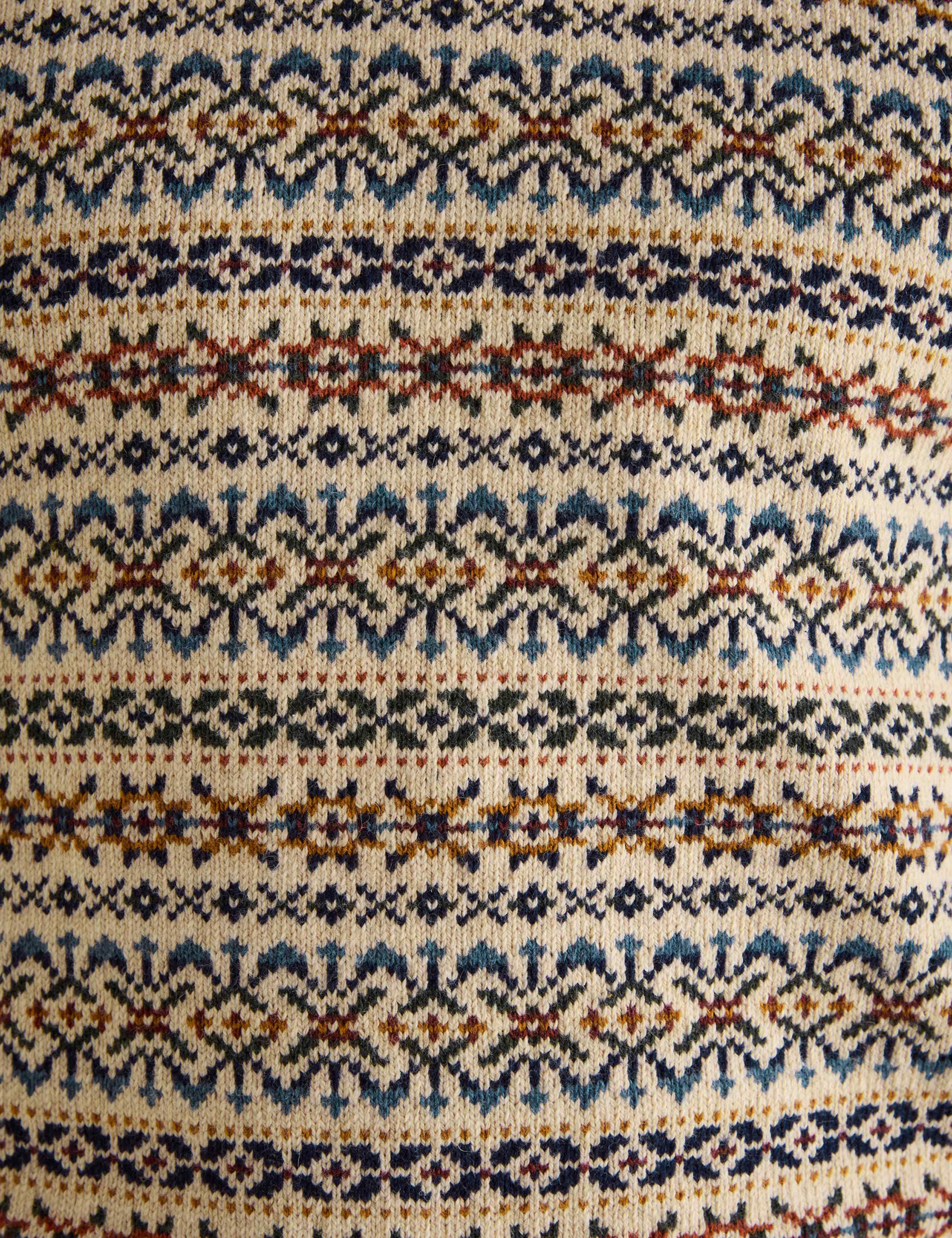 Pure Cotton Fair Isle Crew Neck Jumper 6 of 6