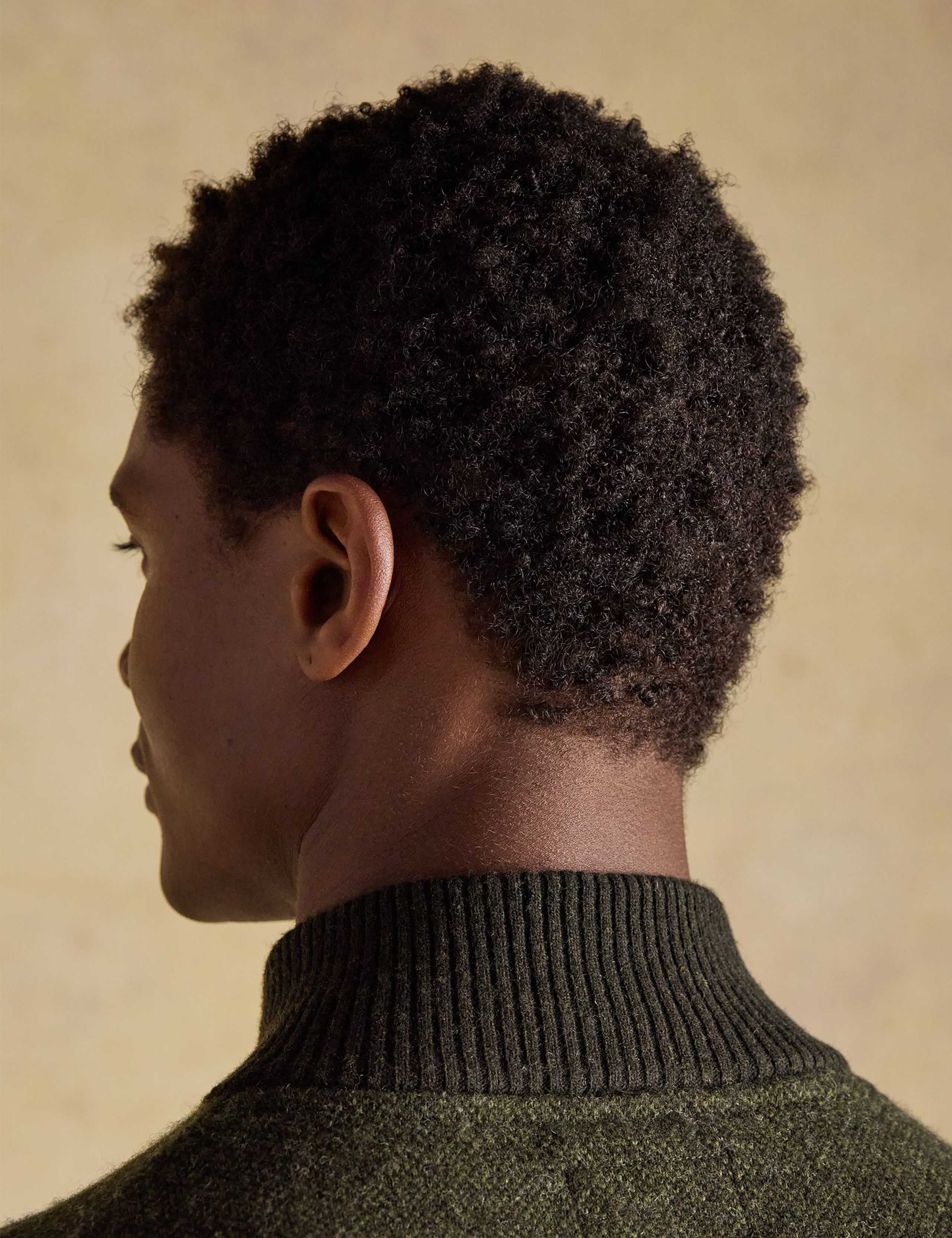 Wool Rich Textured High Neck Jumper 5 of 10