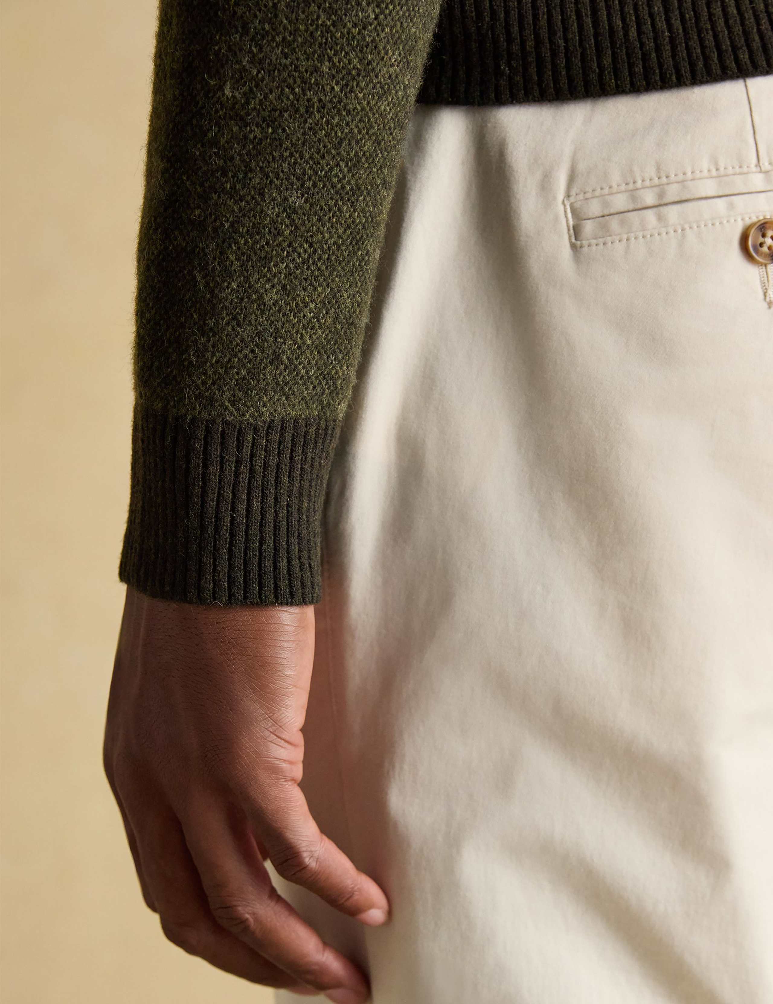 Wool Rich Textured High Neck Jumper 7 of 10