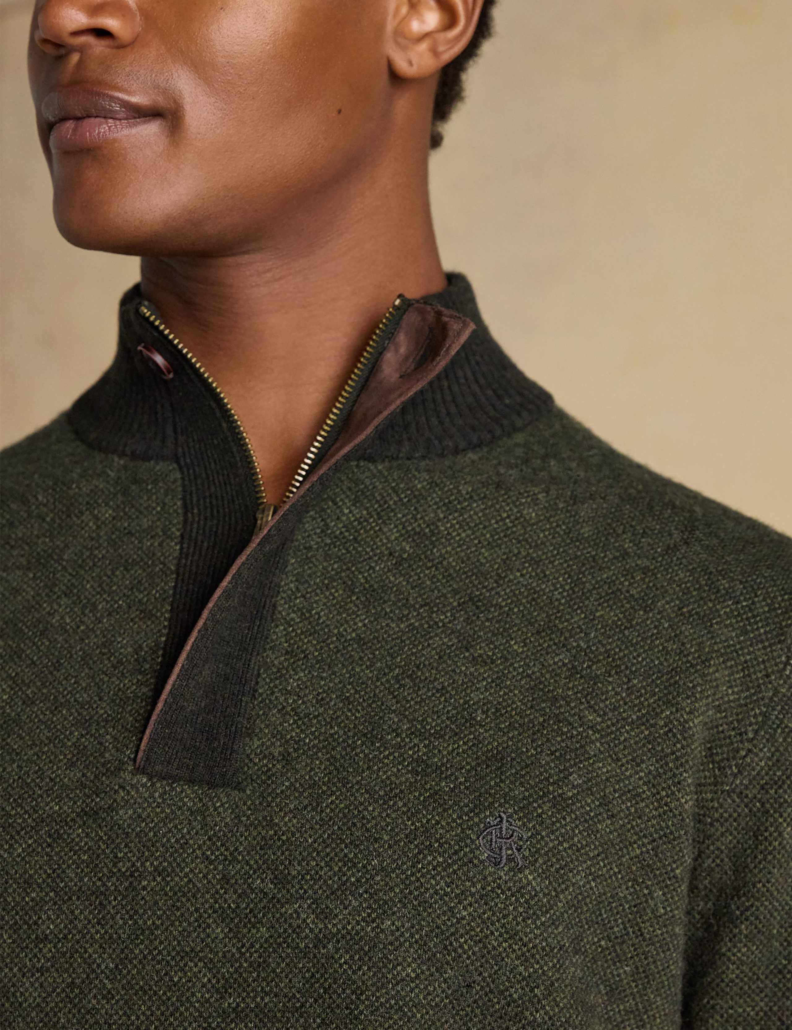 Wool Rich Textured High Neck Jumper 10 of 10