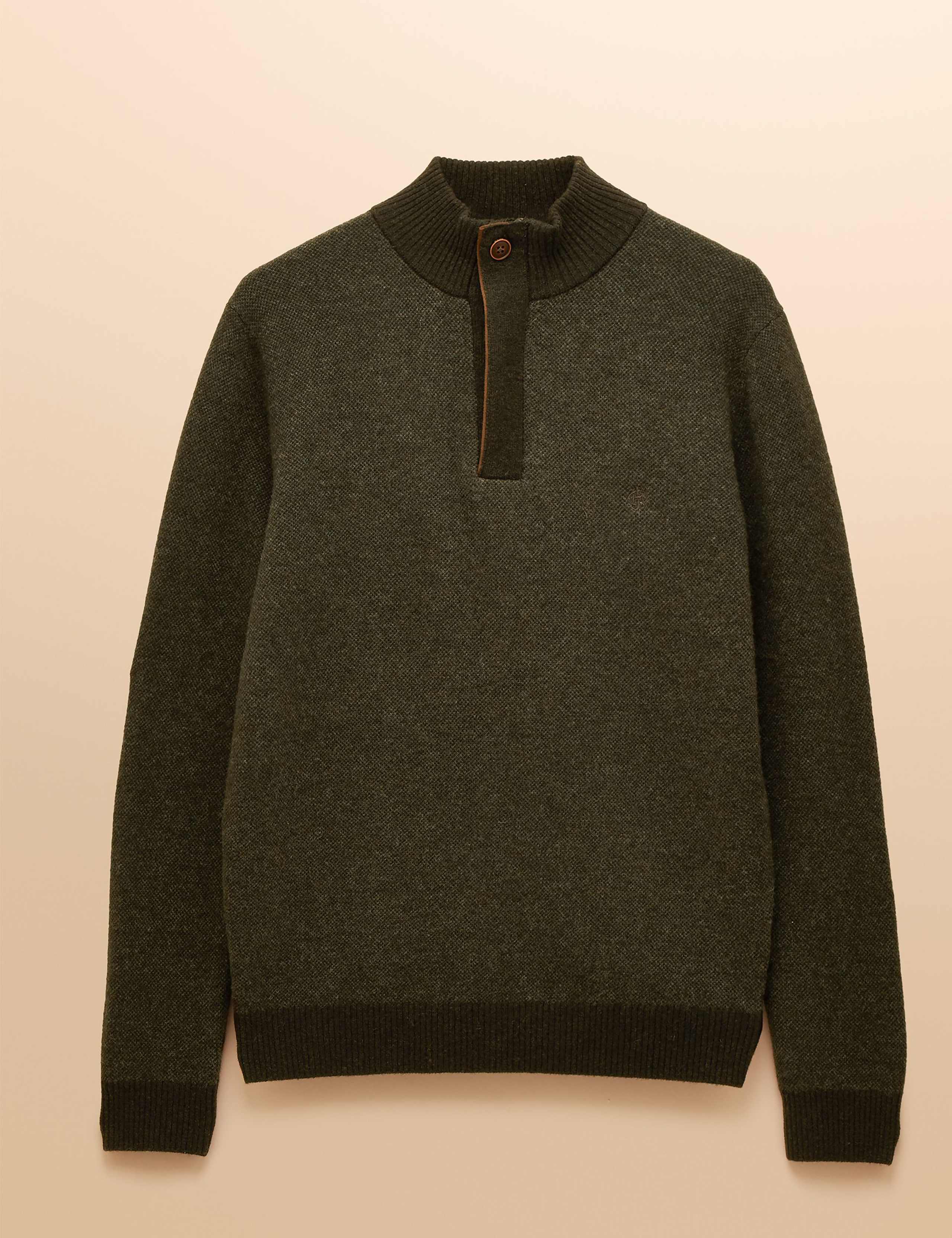 Wool Rich Textured High Neck Jumper 2 of 10