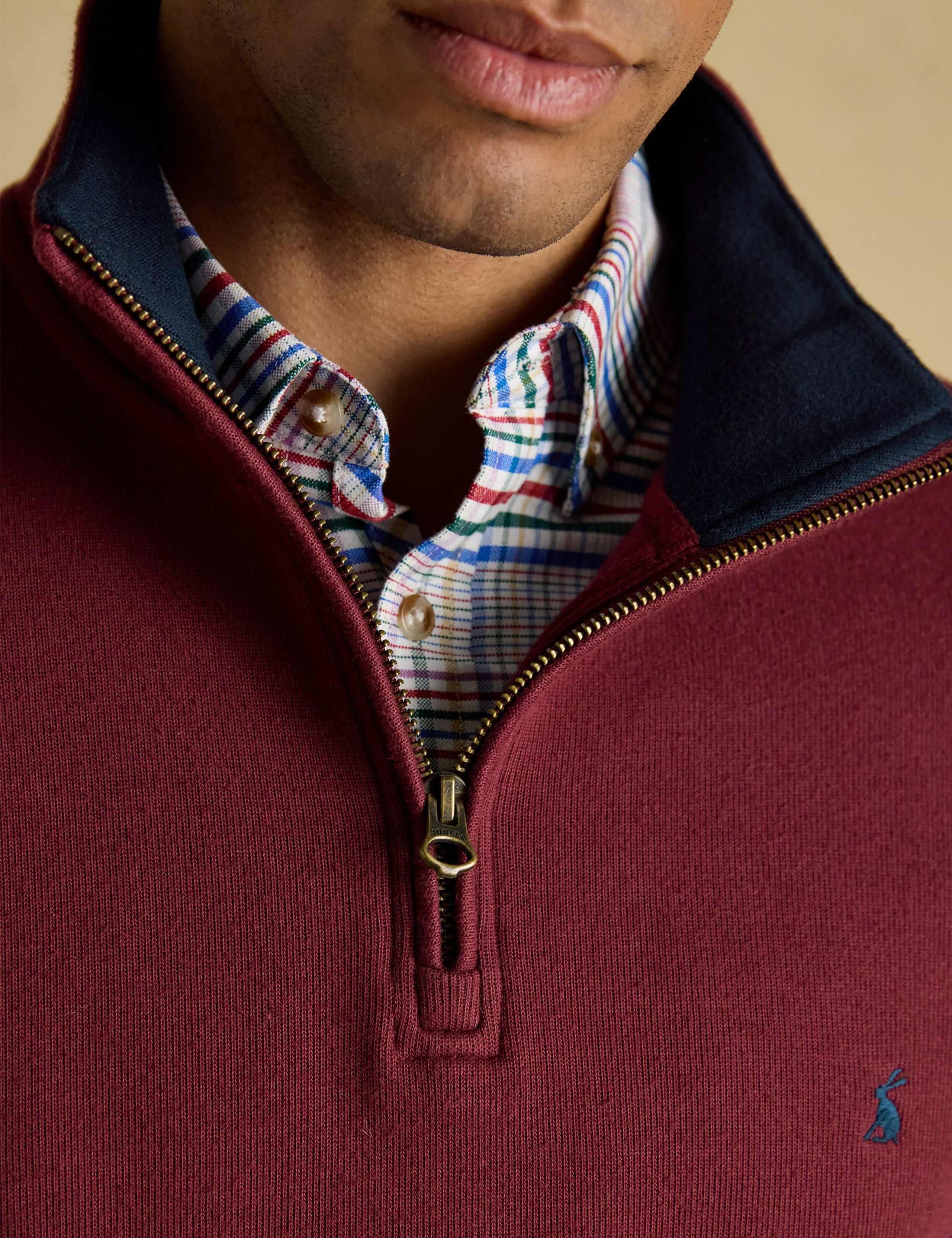 Pure Cotton Half Zip Sweatshirt 8 of 8