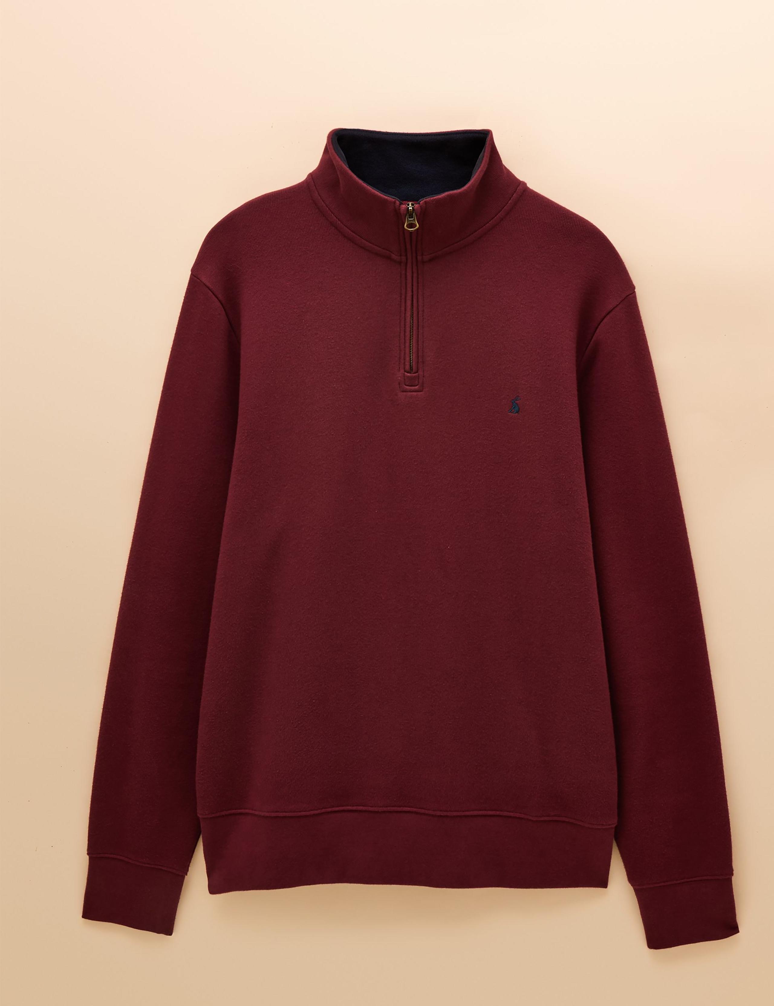 Pure Cotton Half Zip Sweatshirt 2 of 8