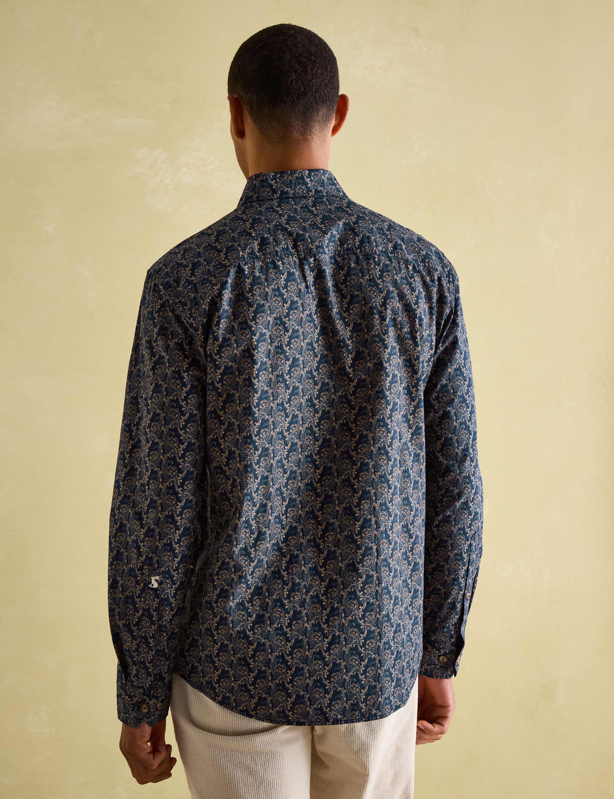 Regular Fit Pure Cotton Paisley Oxford Shirt 3 of 5