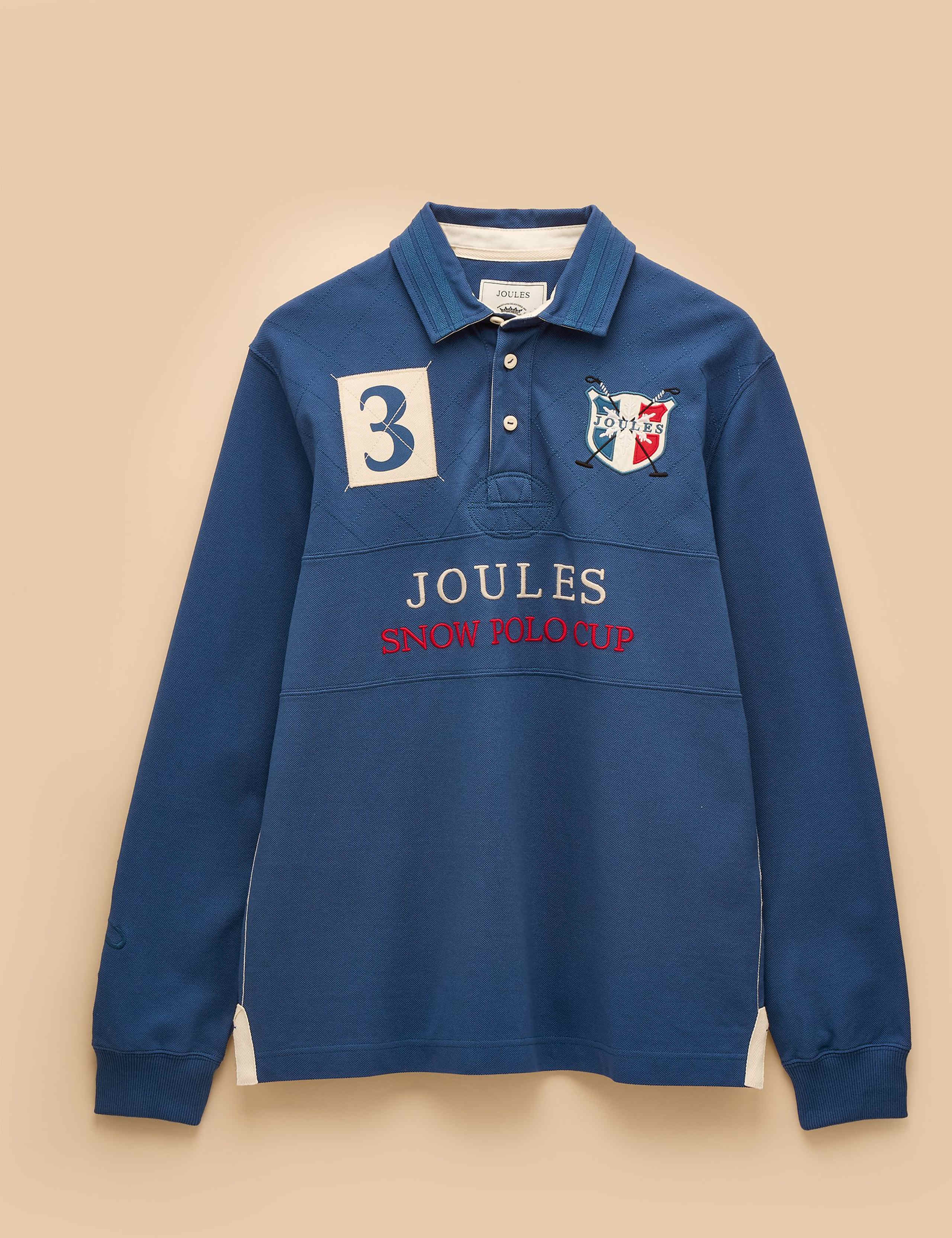 Pure Cotton Long Sleeve Polo Shirt 3 of 11