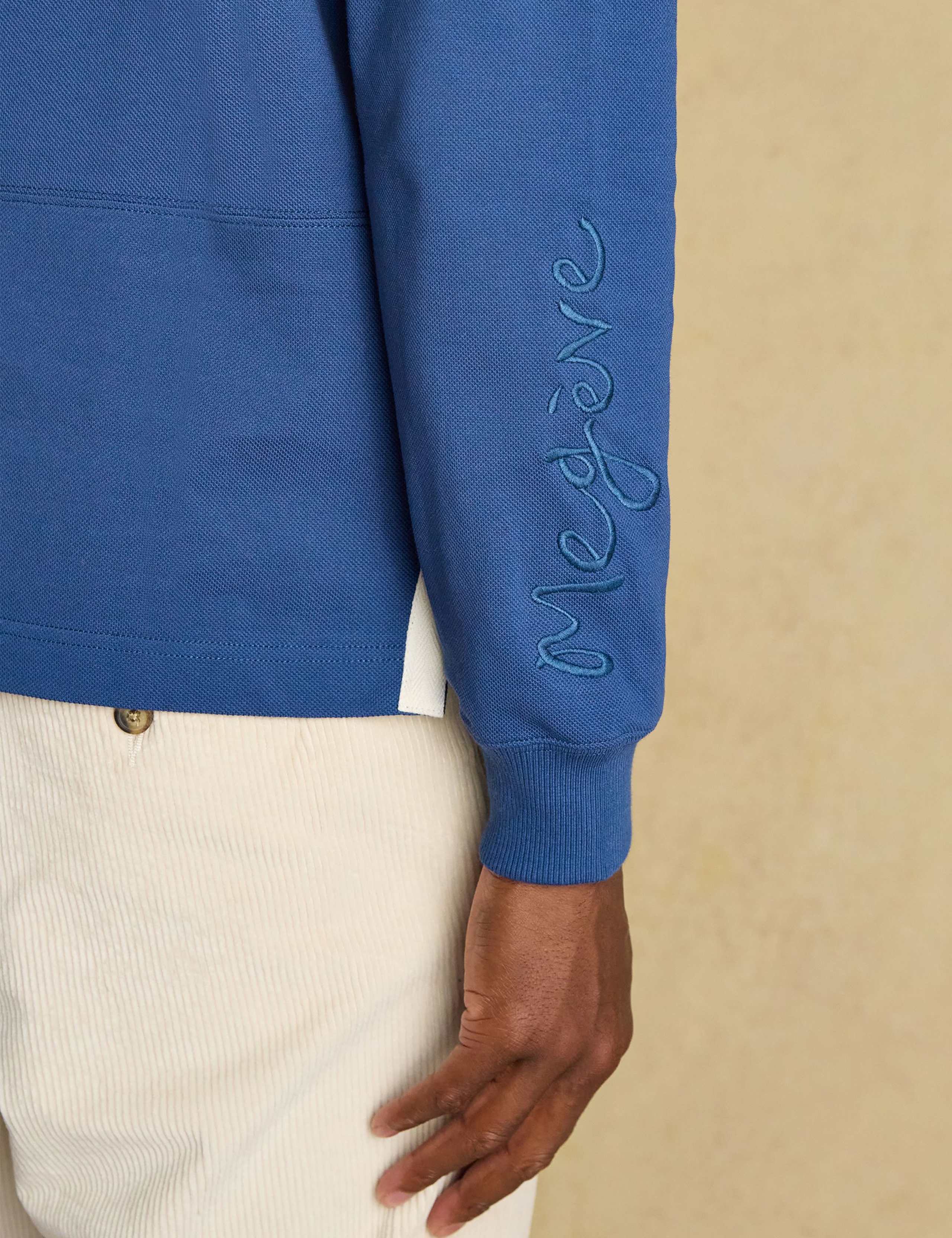 Pure Cotton Long Sleeve Polo Shirt 8 of 11