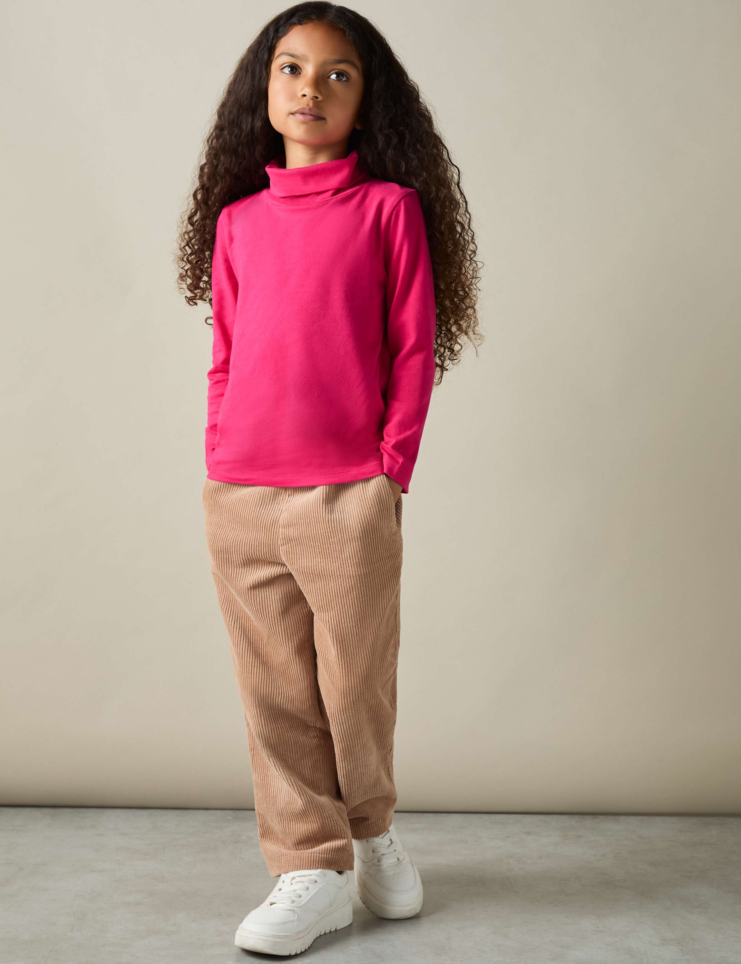 Cotton Rich Roll Neck Top (4-14 Yrs) 4 of 4
