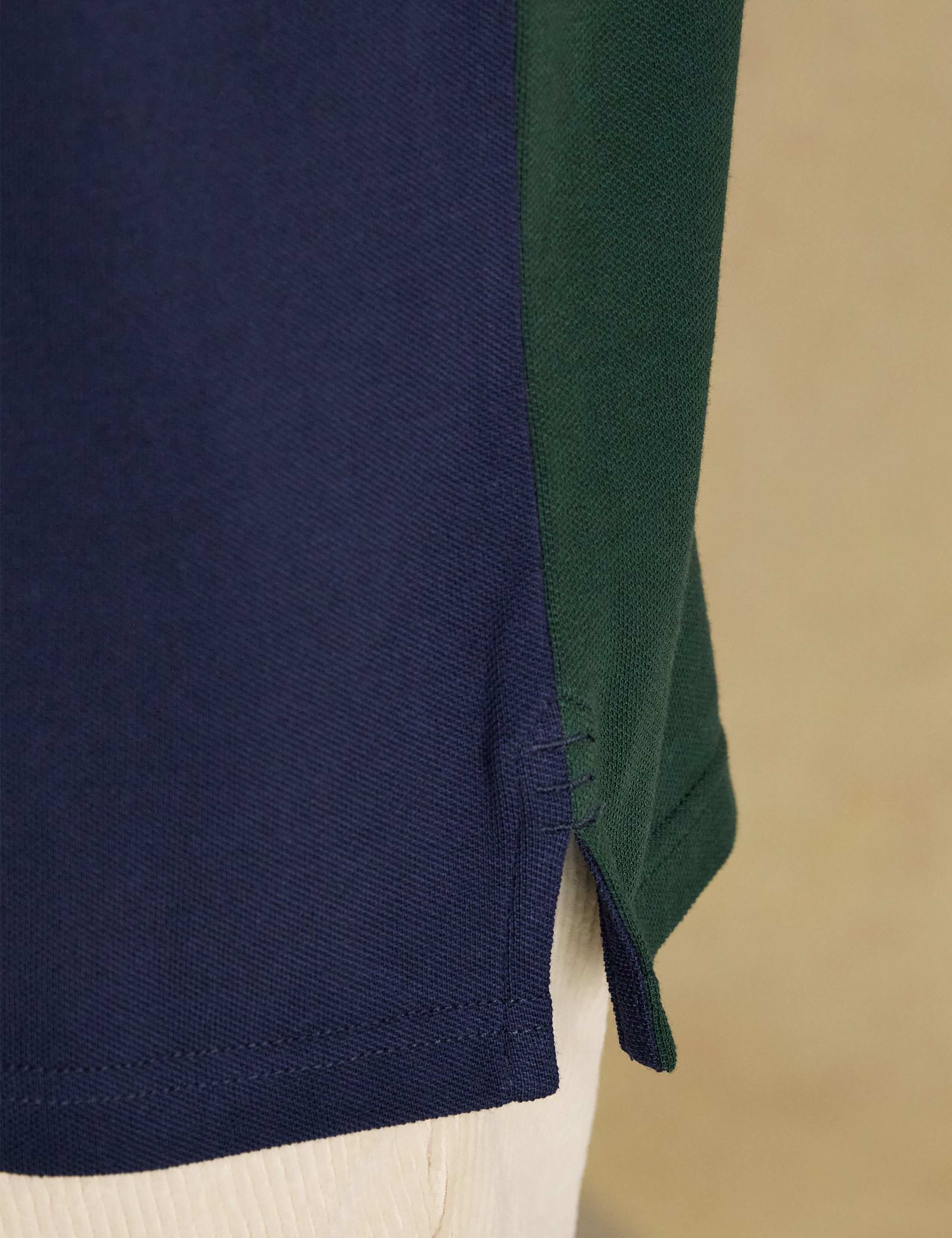 Pure Cotton Colour Block Polo Shirt 5 of 8