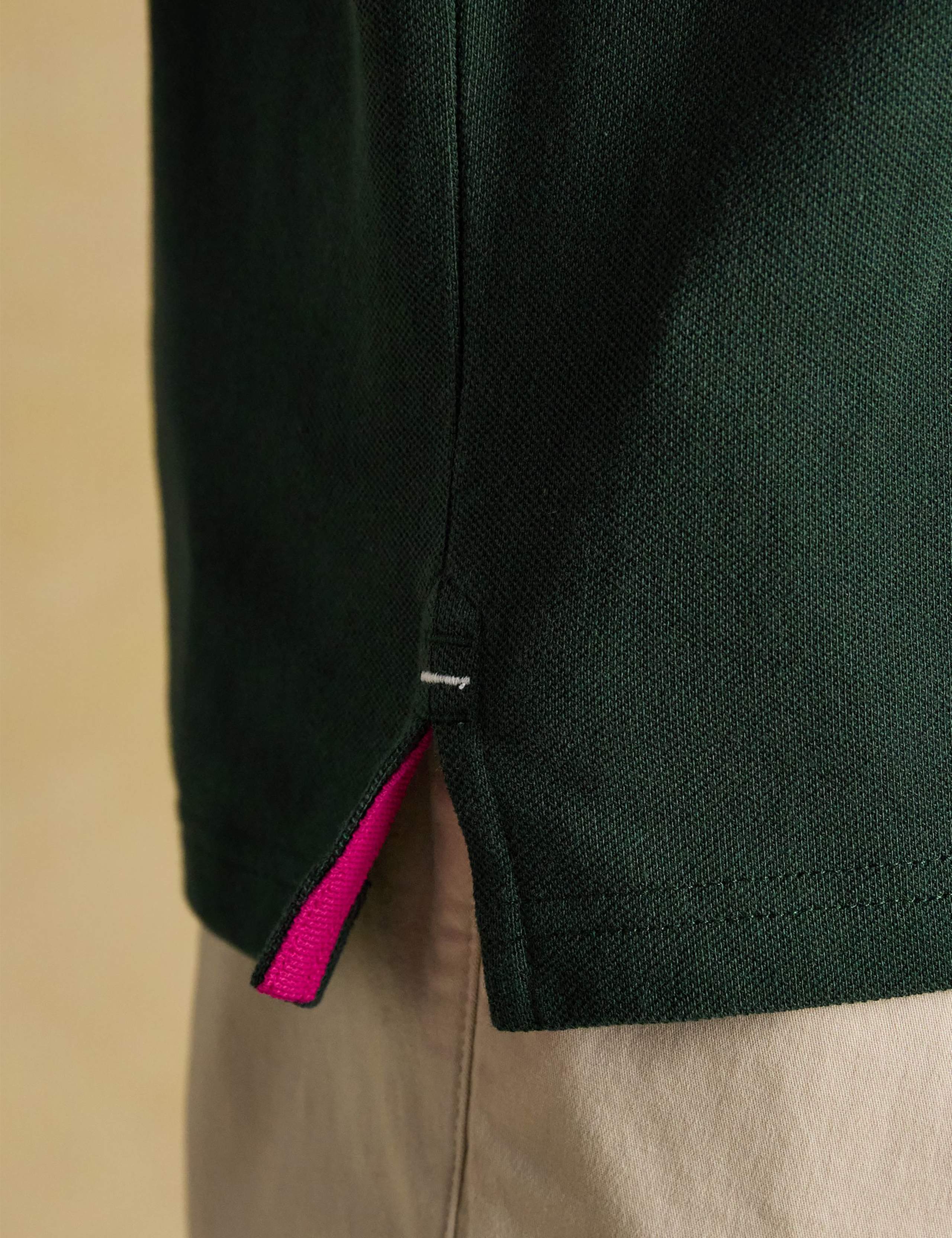 Pure Cotton Striped Polo Shirt 2 of 8