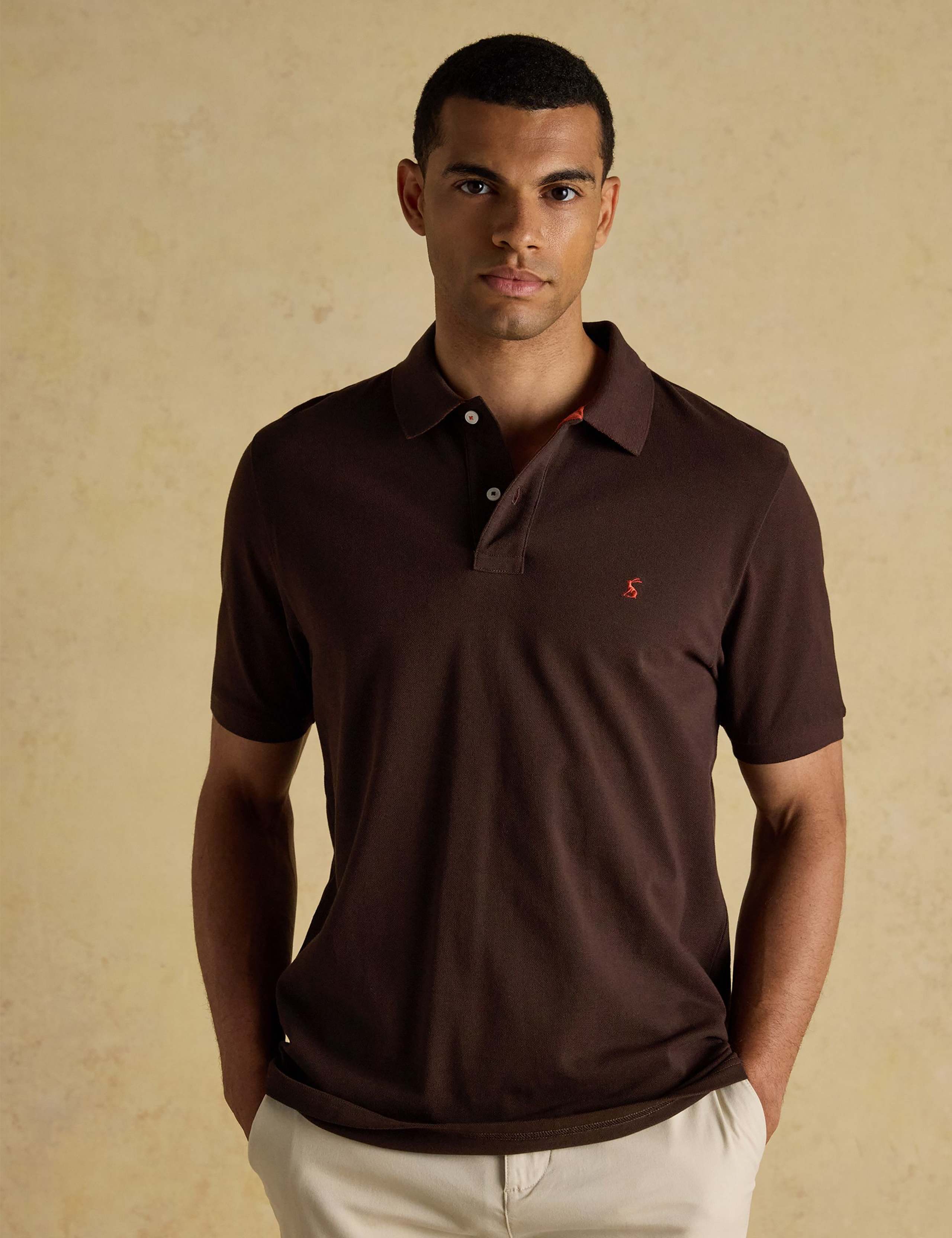Pure Cotton Striped Polo Shirt 1 of 8