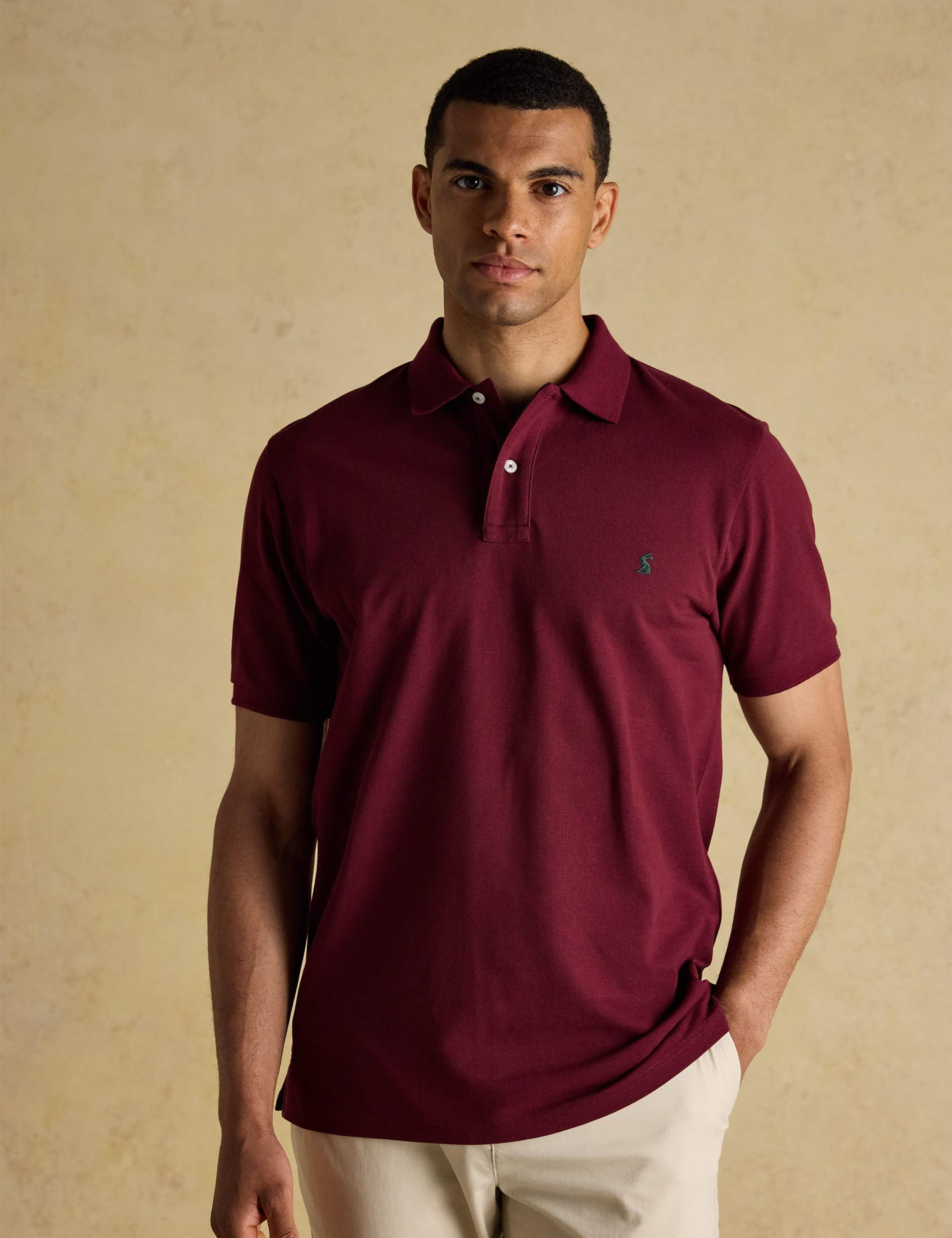 Pure Cotton Striped Polo Shirt 1 of 8