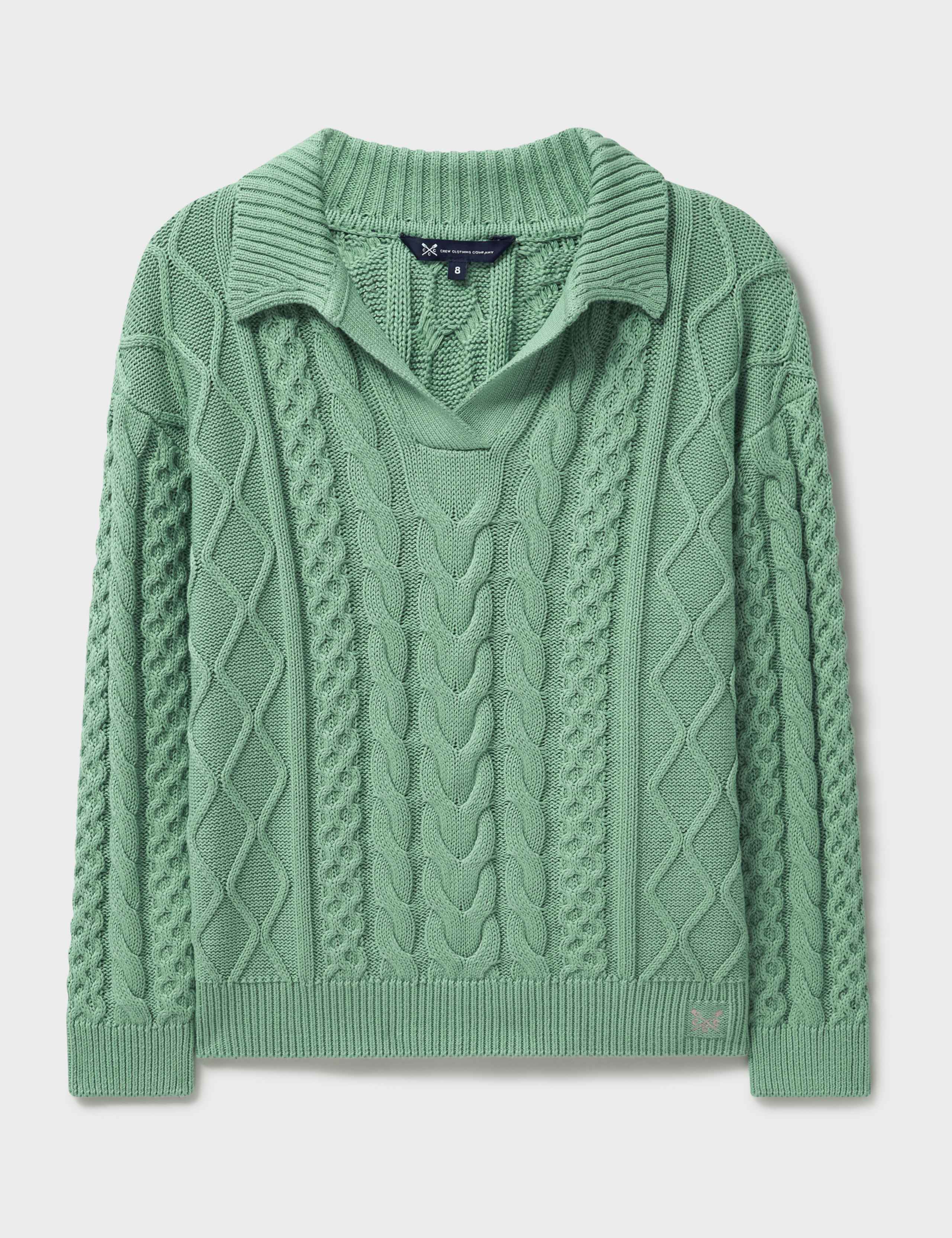 Cotton Rich Striped Collared Jumper 2 of 5