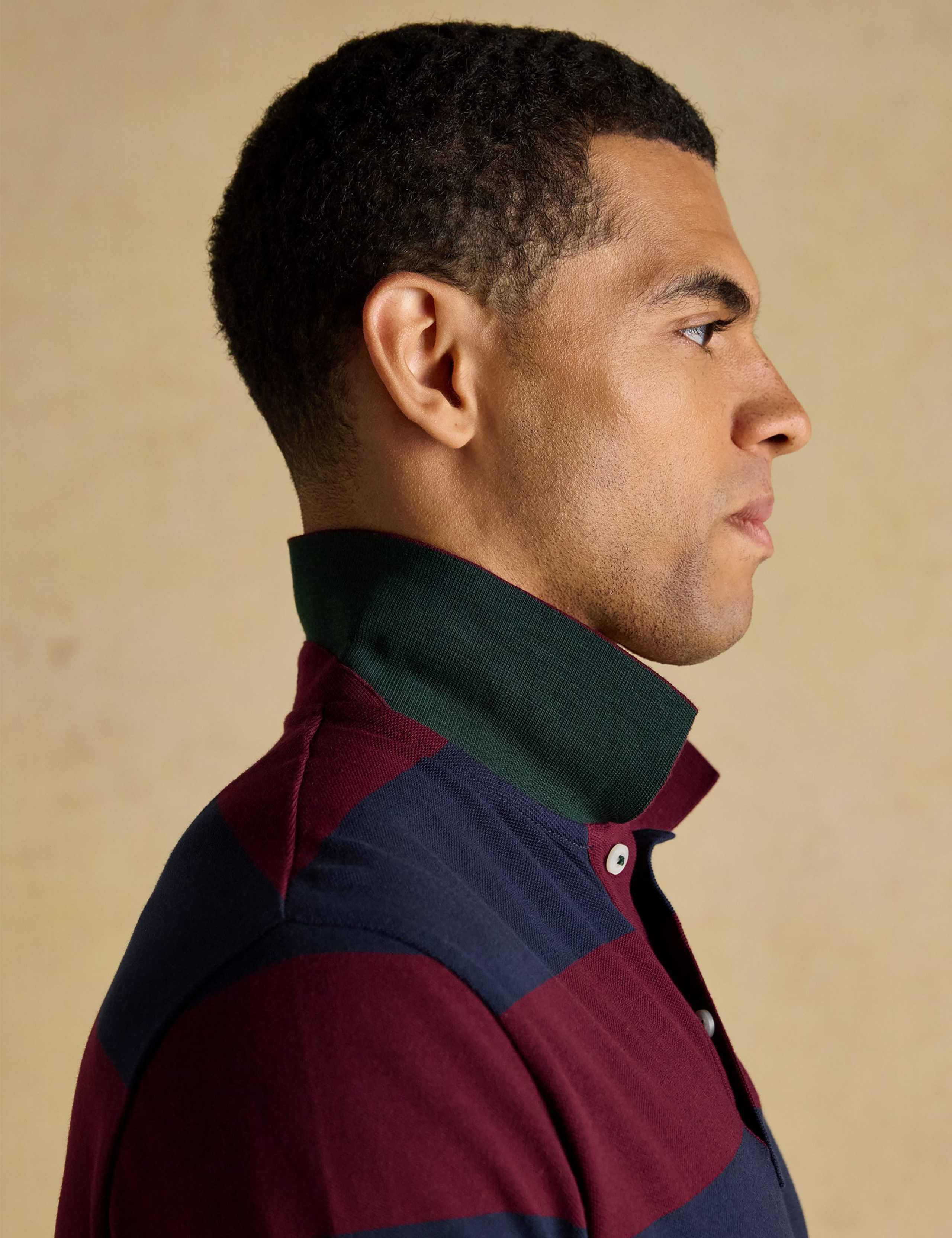 Pure Cotton Striped Polo Shirt 4 of 8