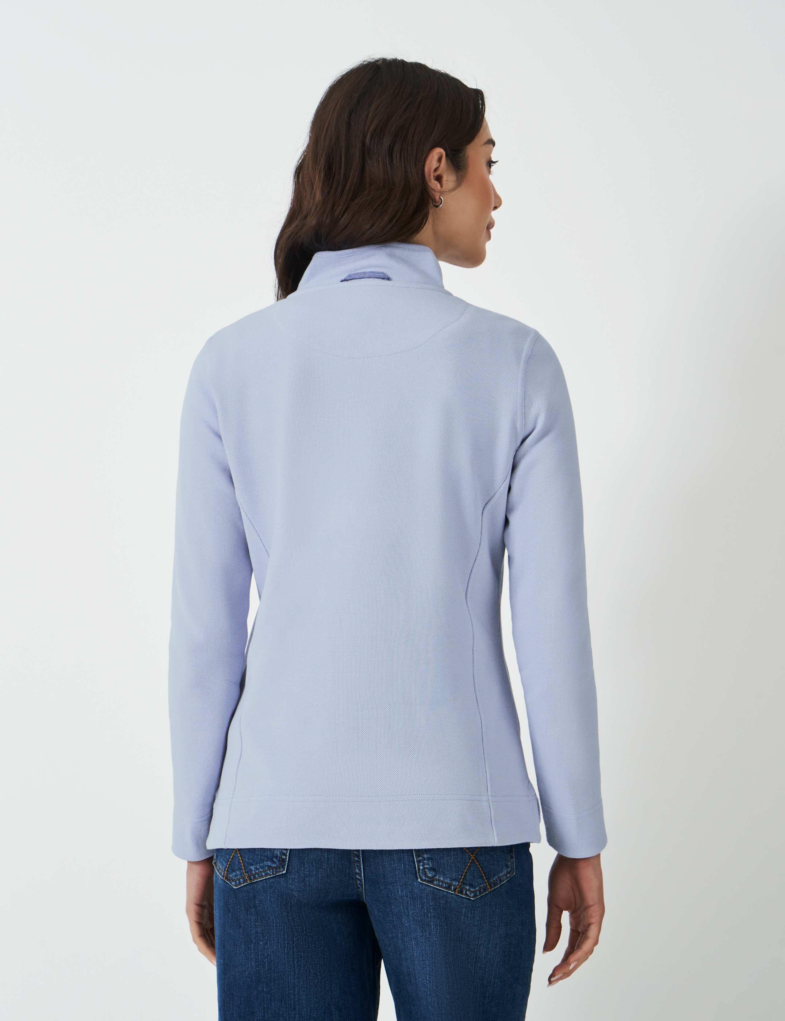 Pure Cotton Striped Funnel Neck Sweatshirt 4 of 5