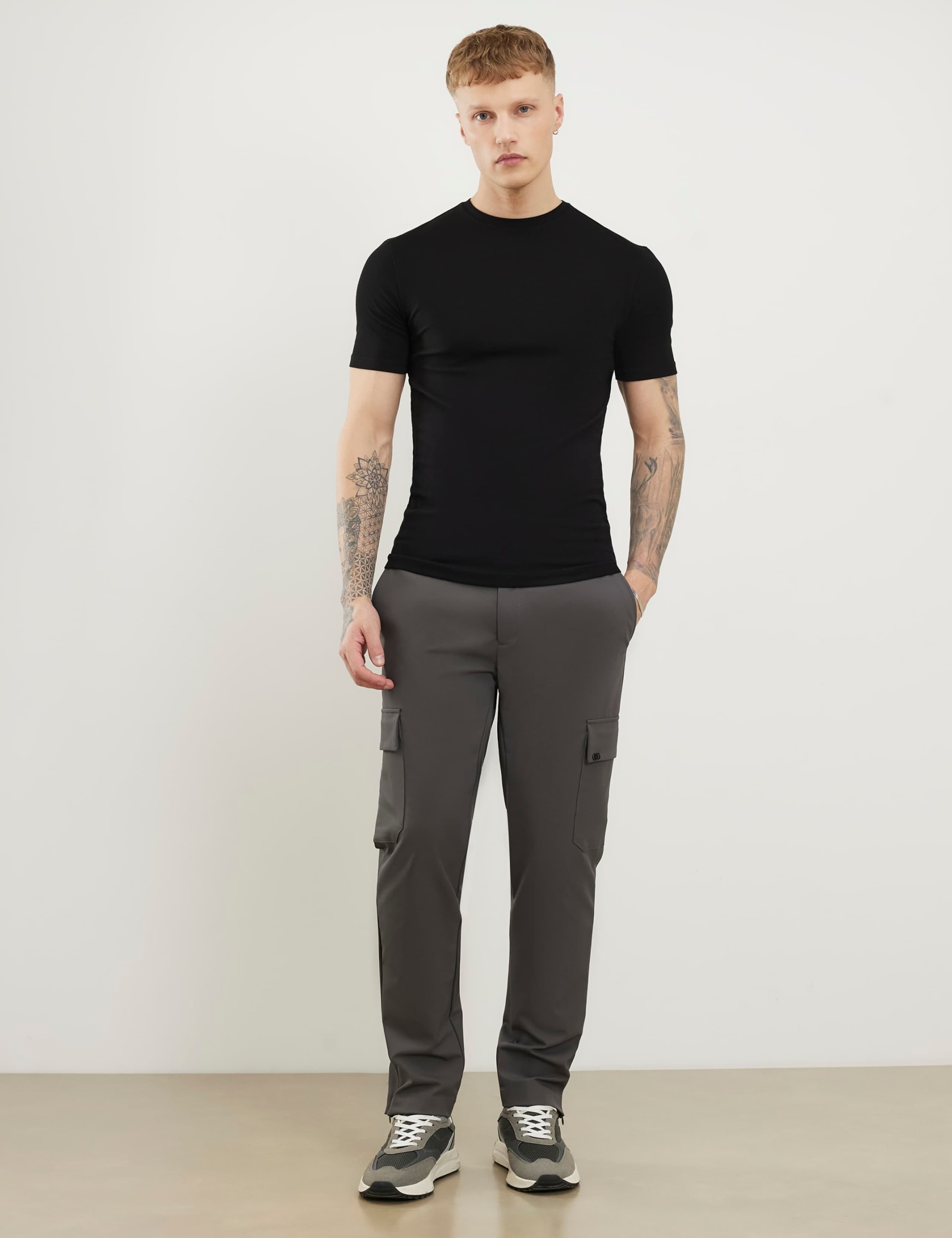 3 Pack Slim Fit Cotton Rich Crew Neck T-Shirts 2 of 6