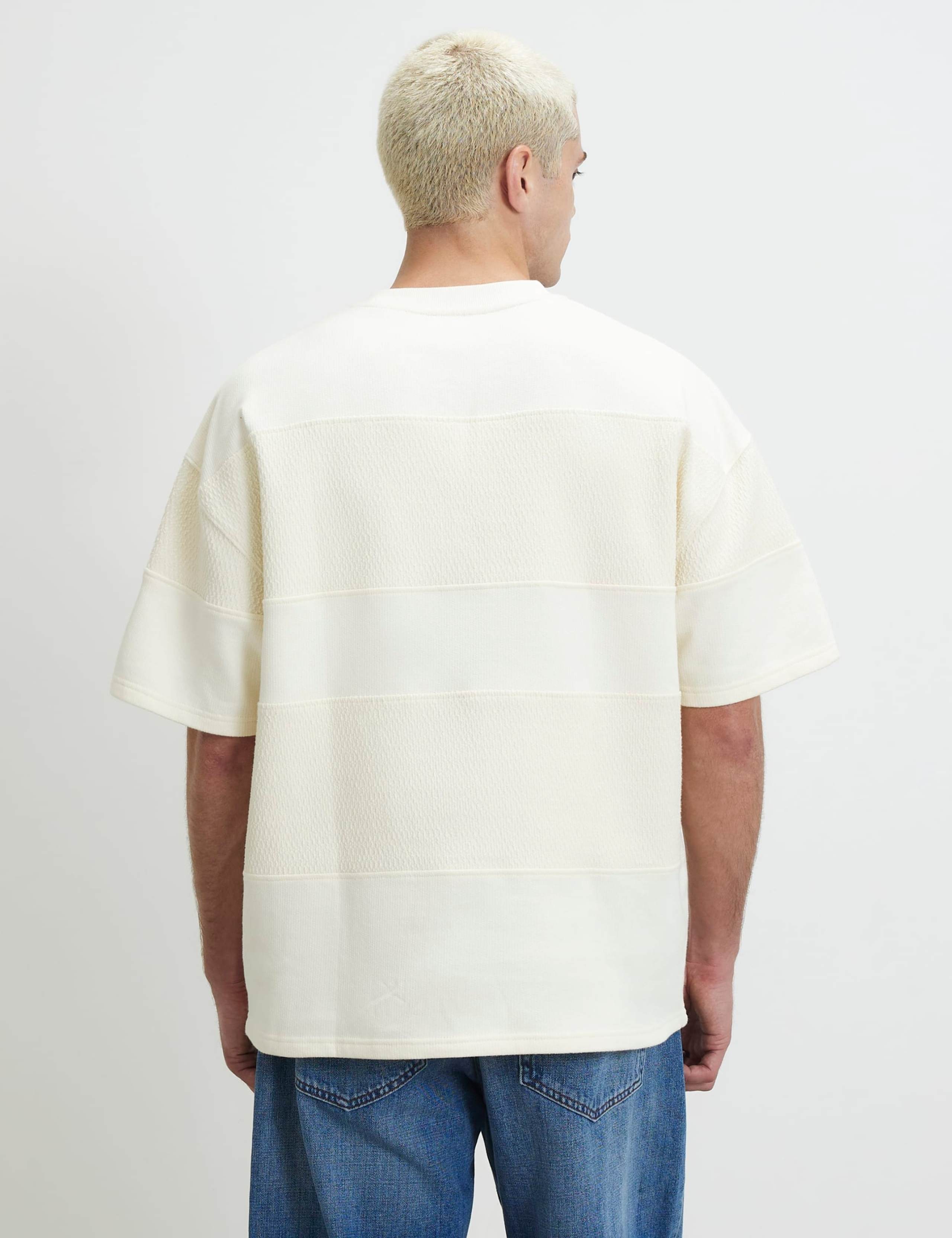Oversized Pure Cotton Striped T-Shirt 3 of 6