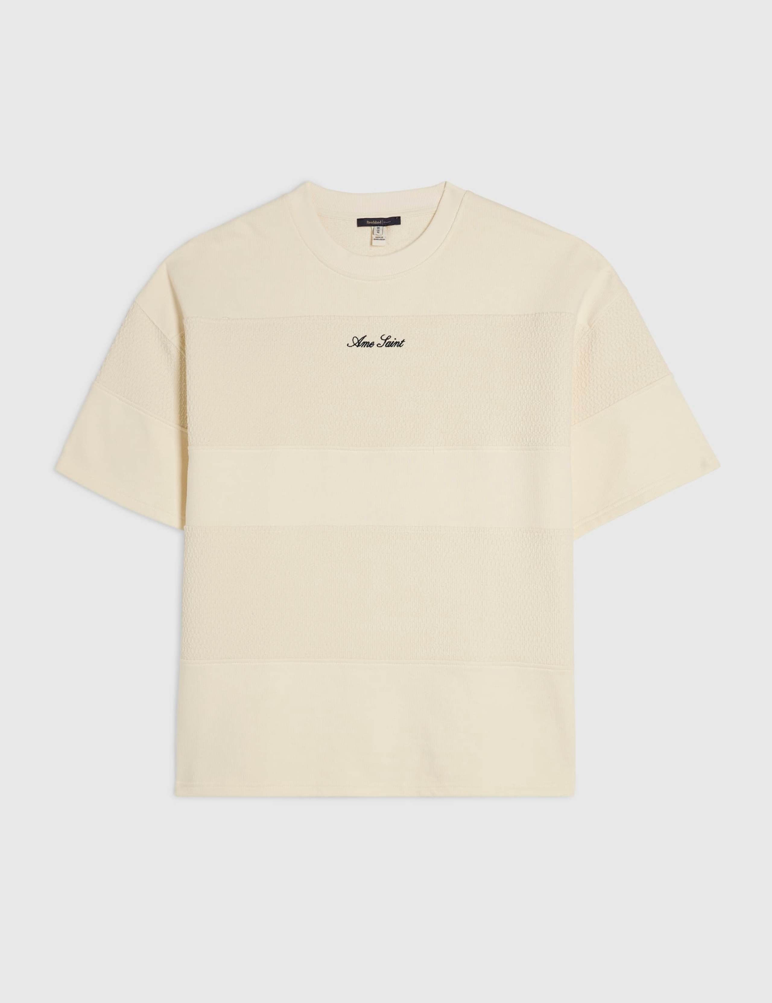 Oversized Pure Cotton Striped T-Shirt 5 of 6