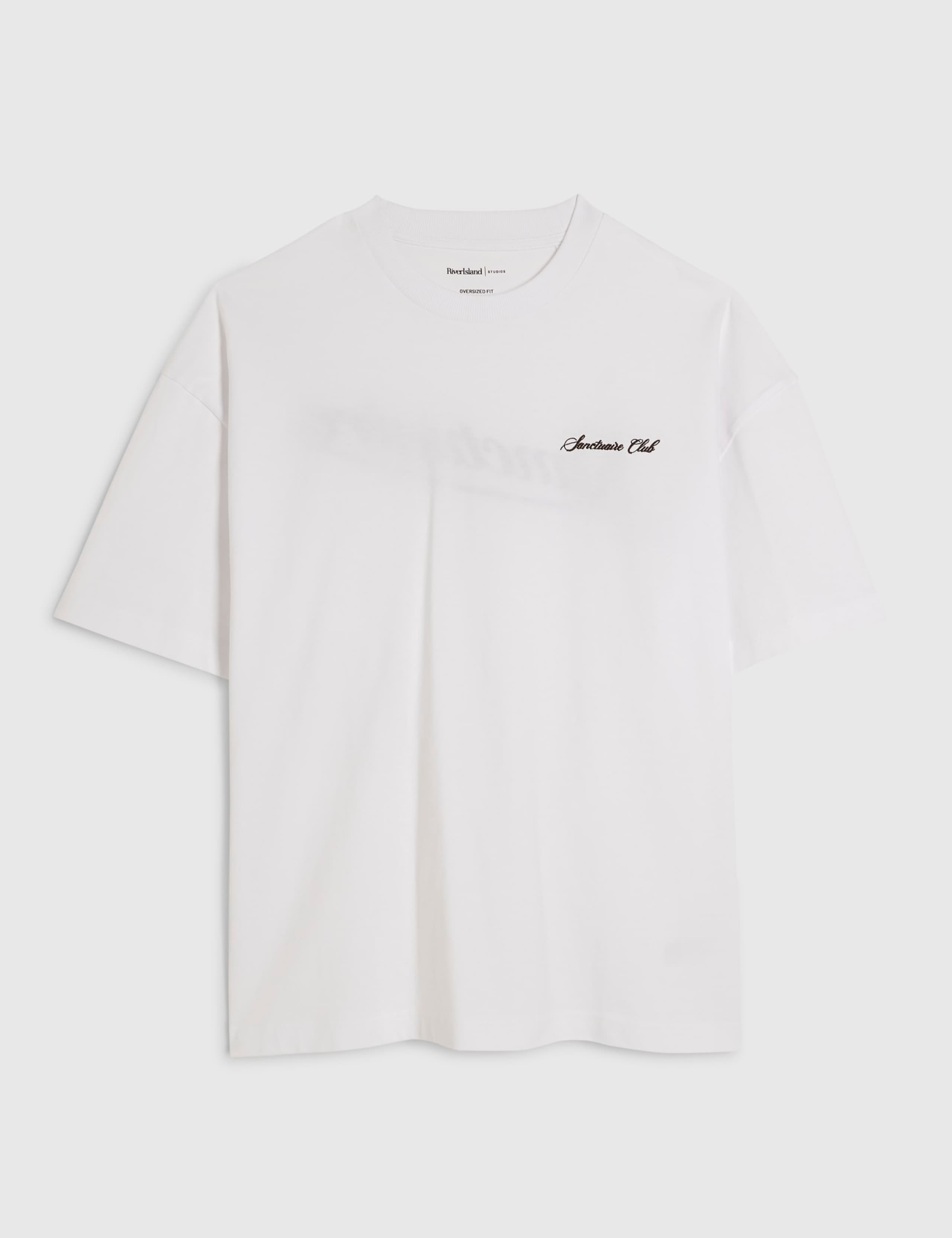 Oversized Pure Cotton Graphic T-Shirt 2 of 6