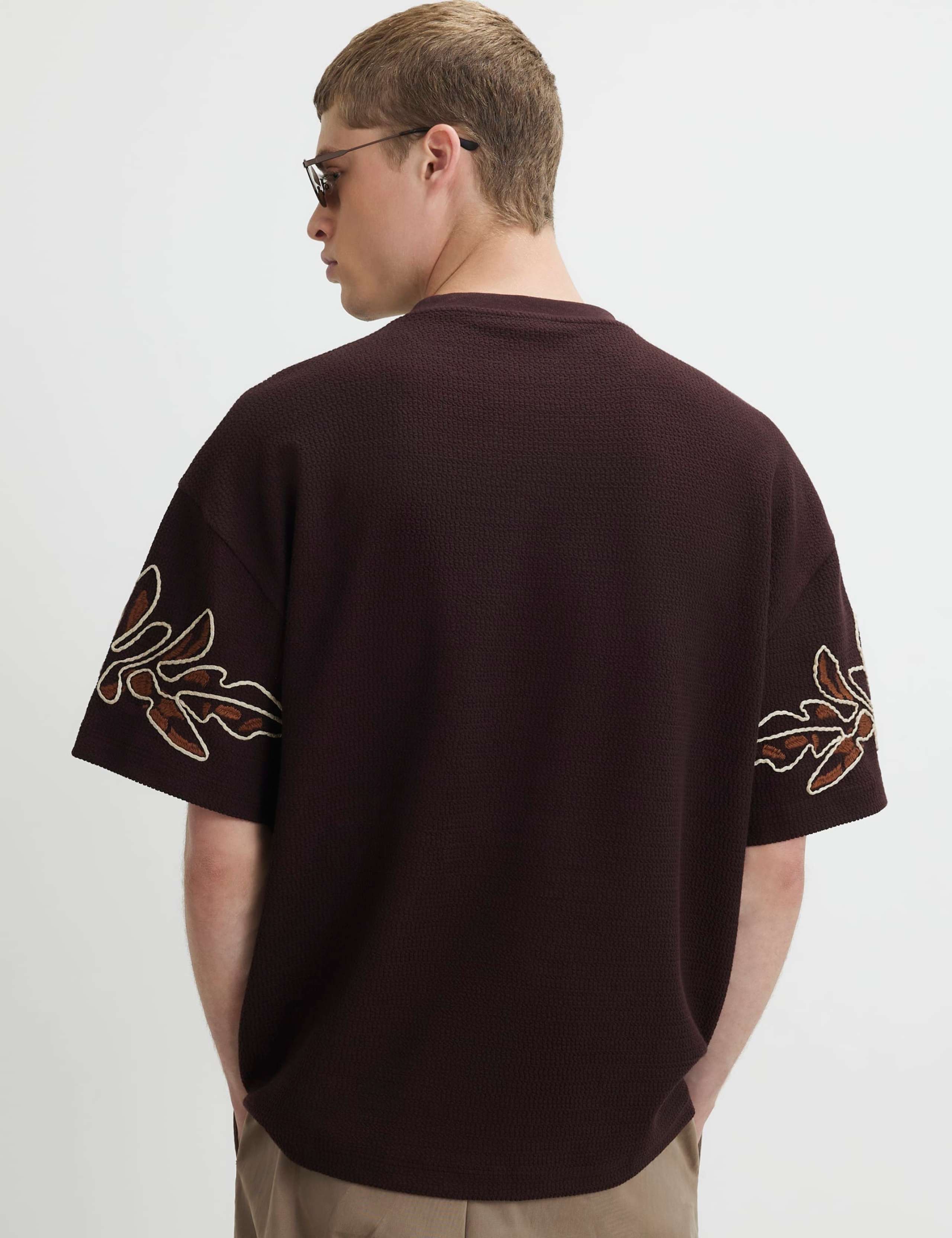 Oversized Cotton Rich Floral T-Shirt 3 of 6