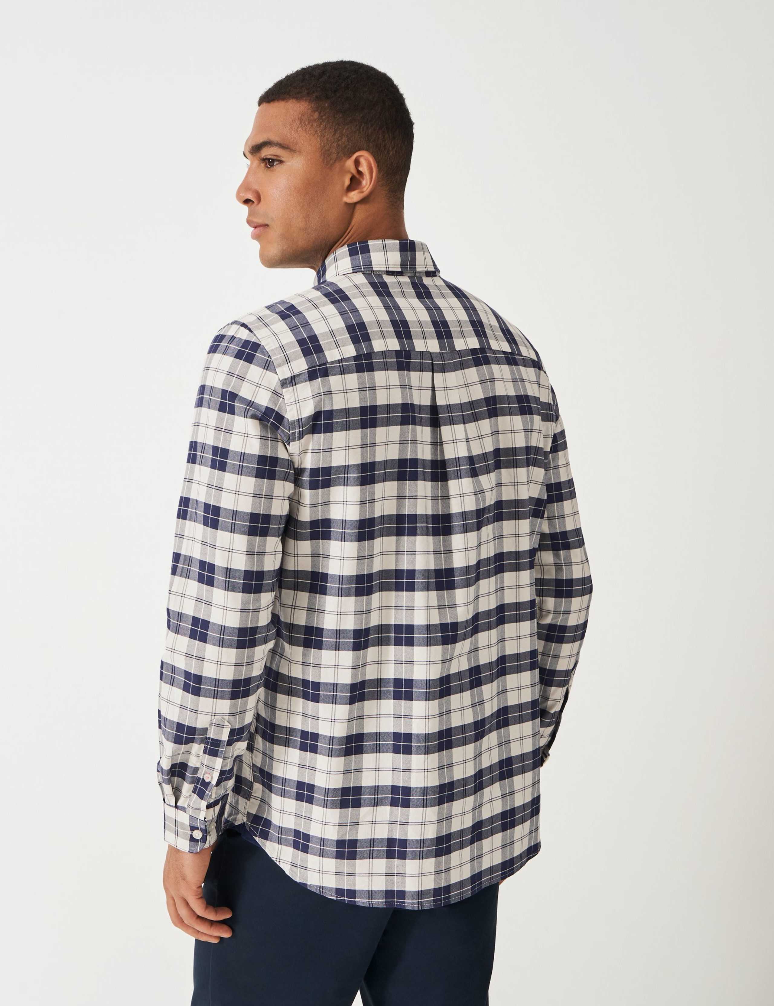 Regular Fit Pure Cotton Checked Oxford Shirt 4 of 5