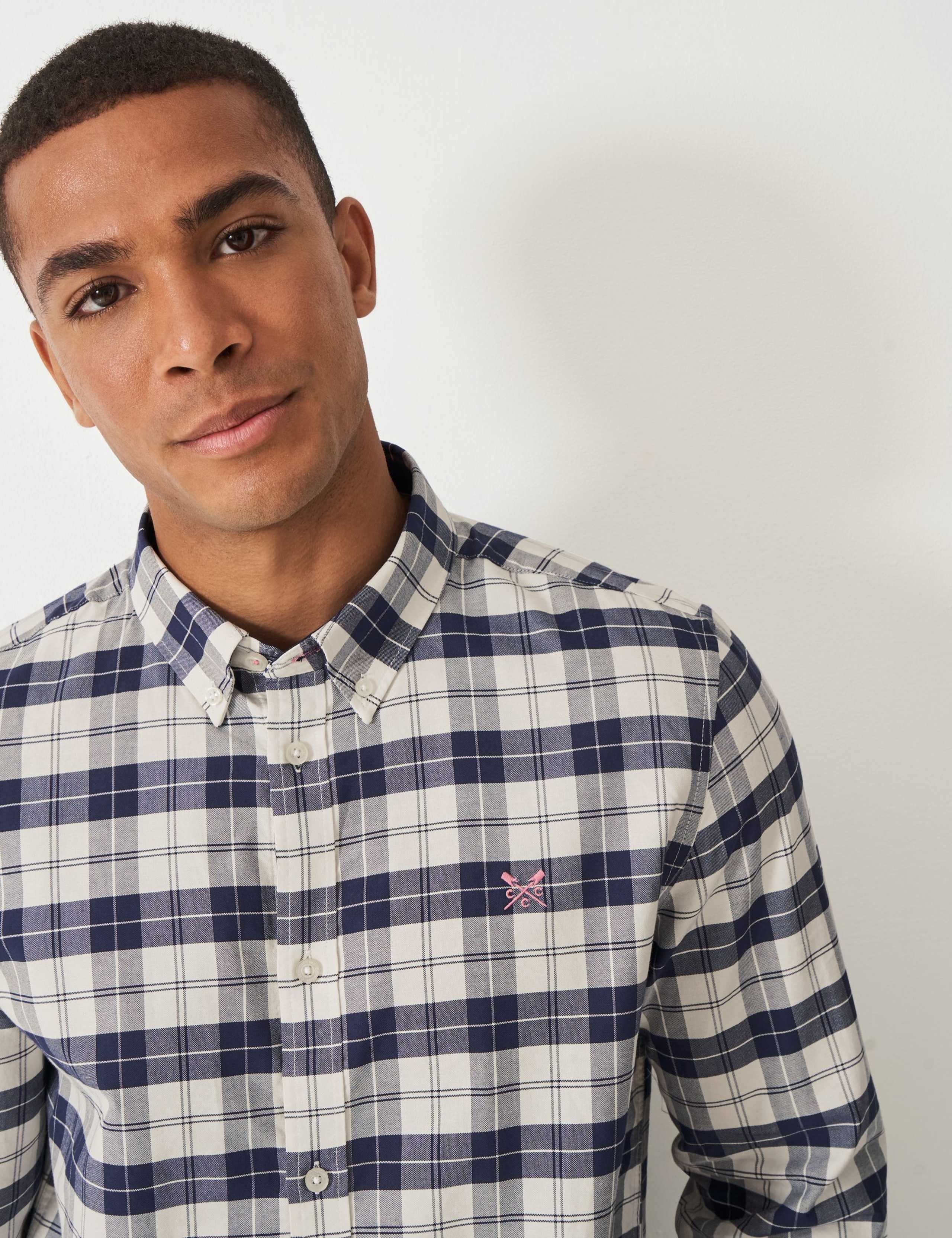 Regular Fit Pure Cotton Checked Oxford Shirt 5 of 5