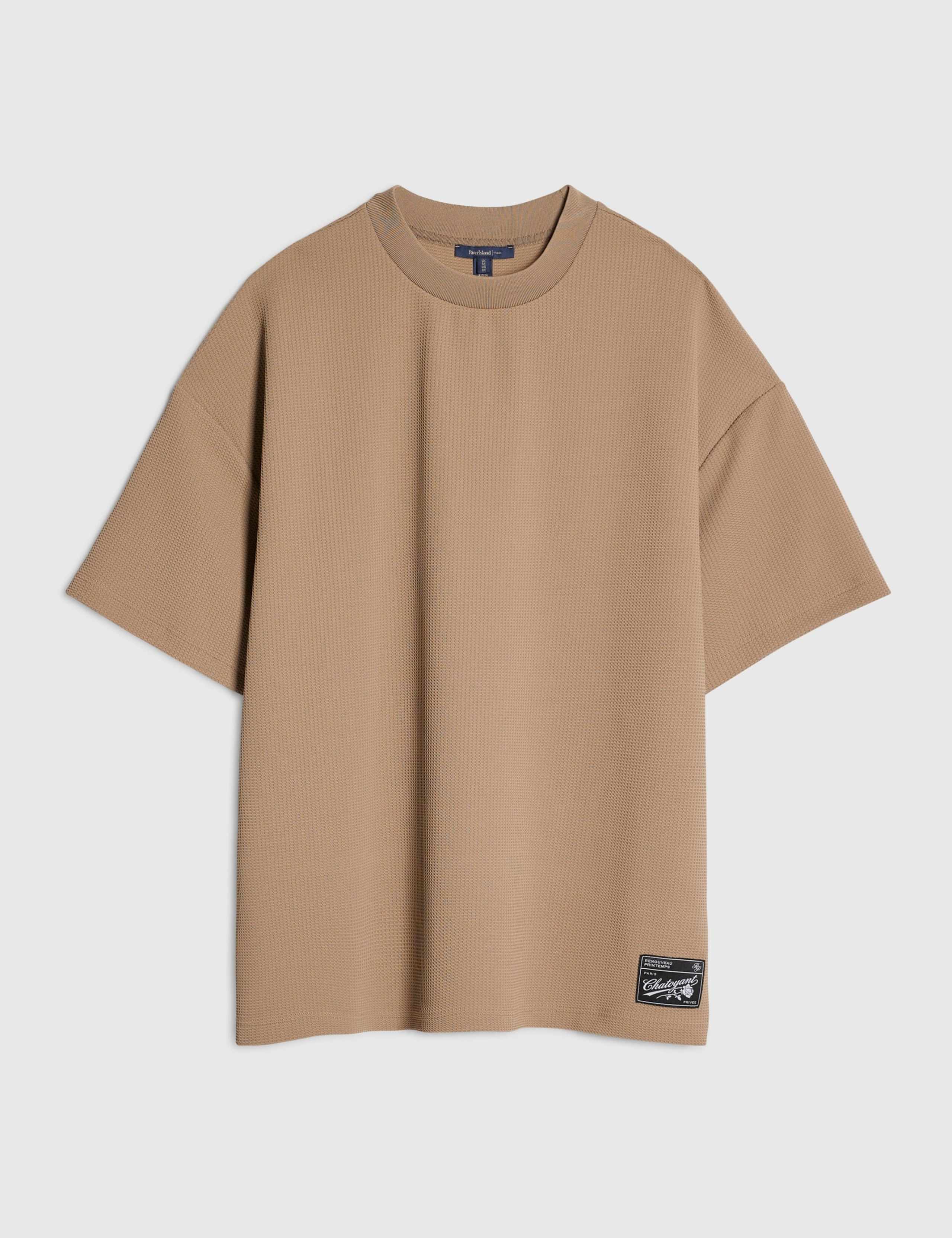 Oversized Waffle Crew Neck T-Shirt 6 of 6