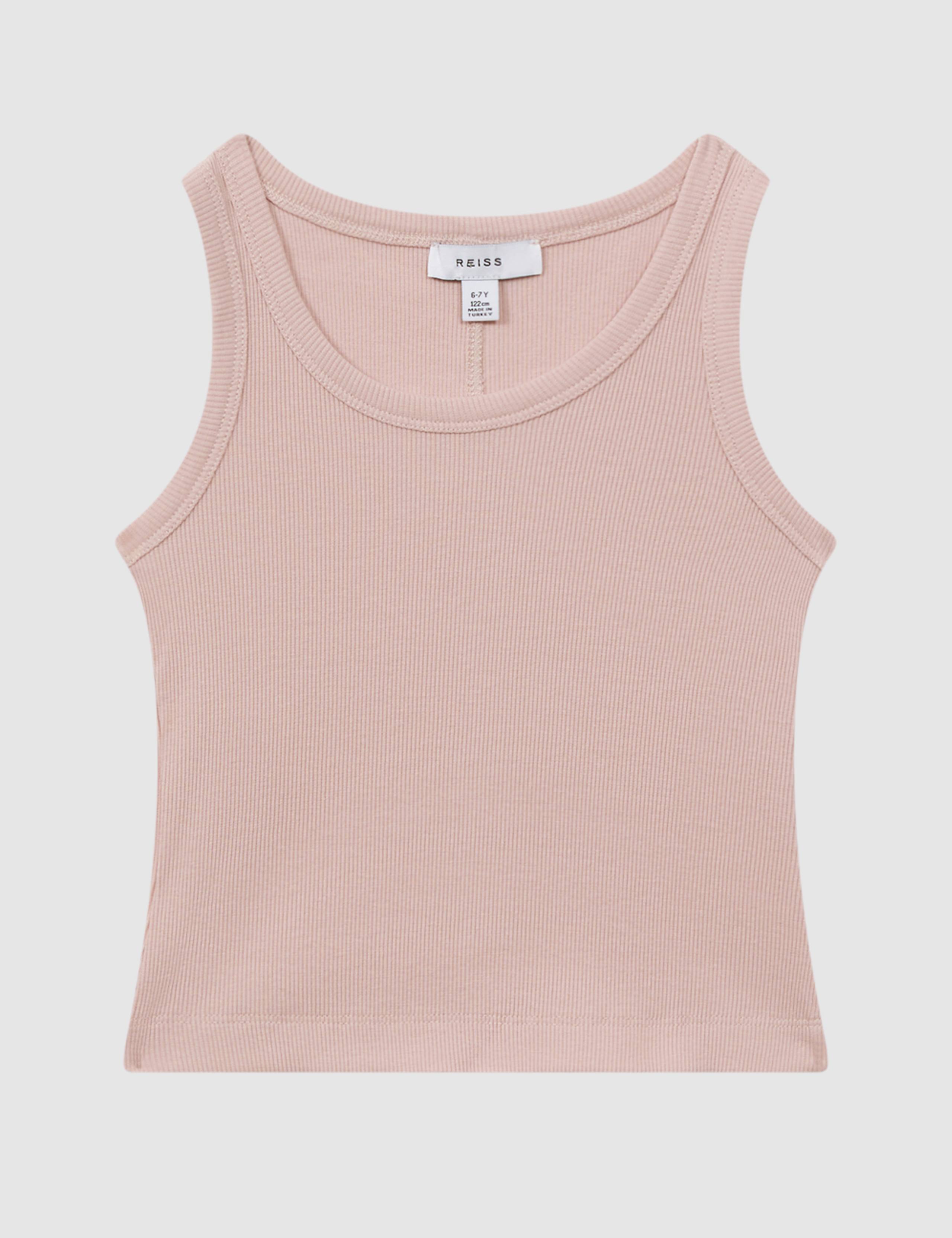 Pure Cotton Ribbed Vest (4-14 Yrs) 2 of 5