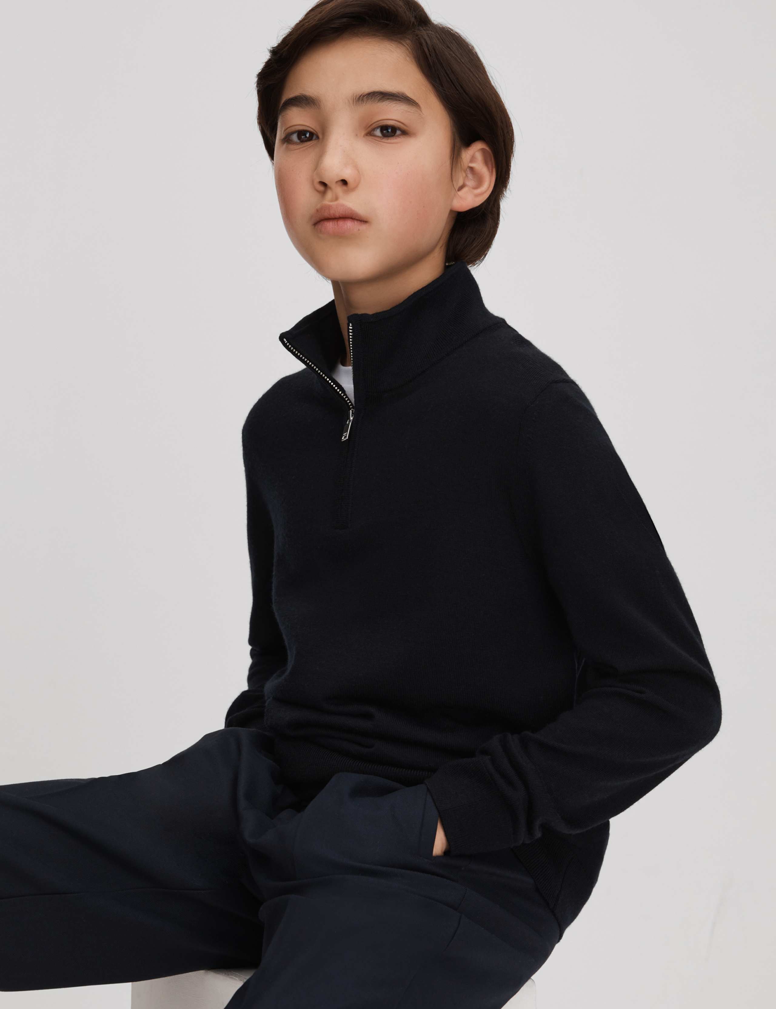 Wool Half Zip Jumper (3-14 Yrs) 3 of 3