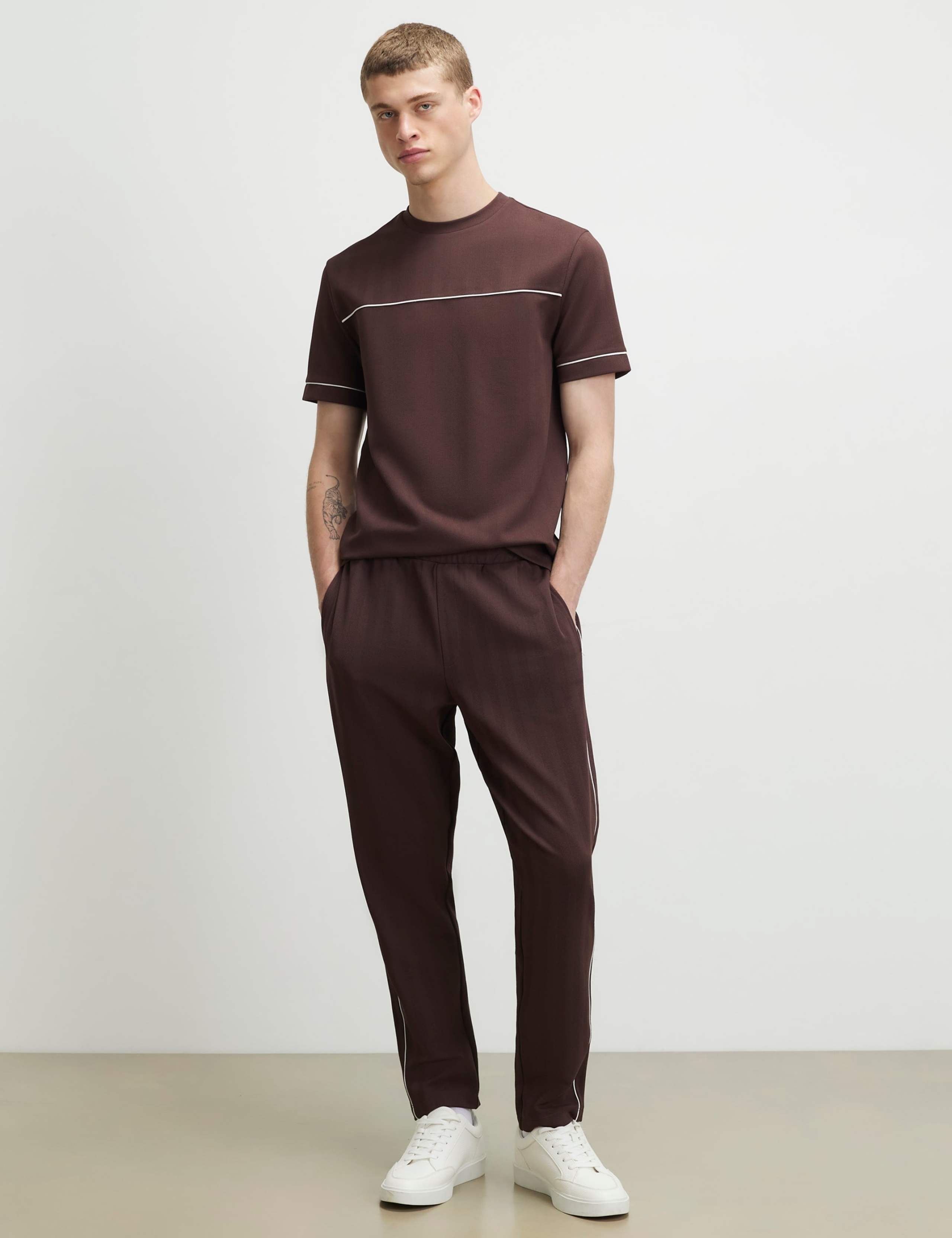 Slim Fit Textured T-Shirt 2 of 6