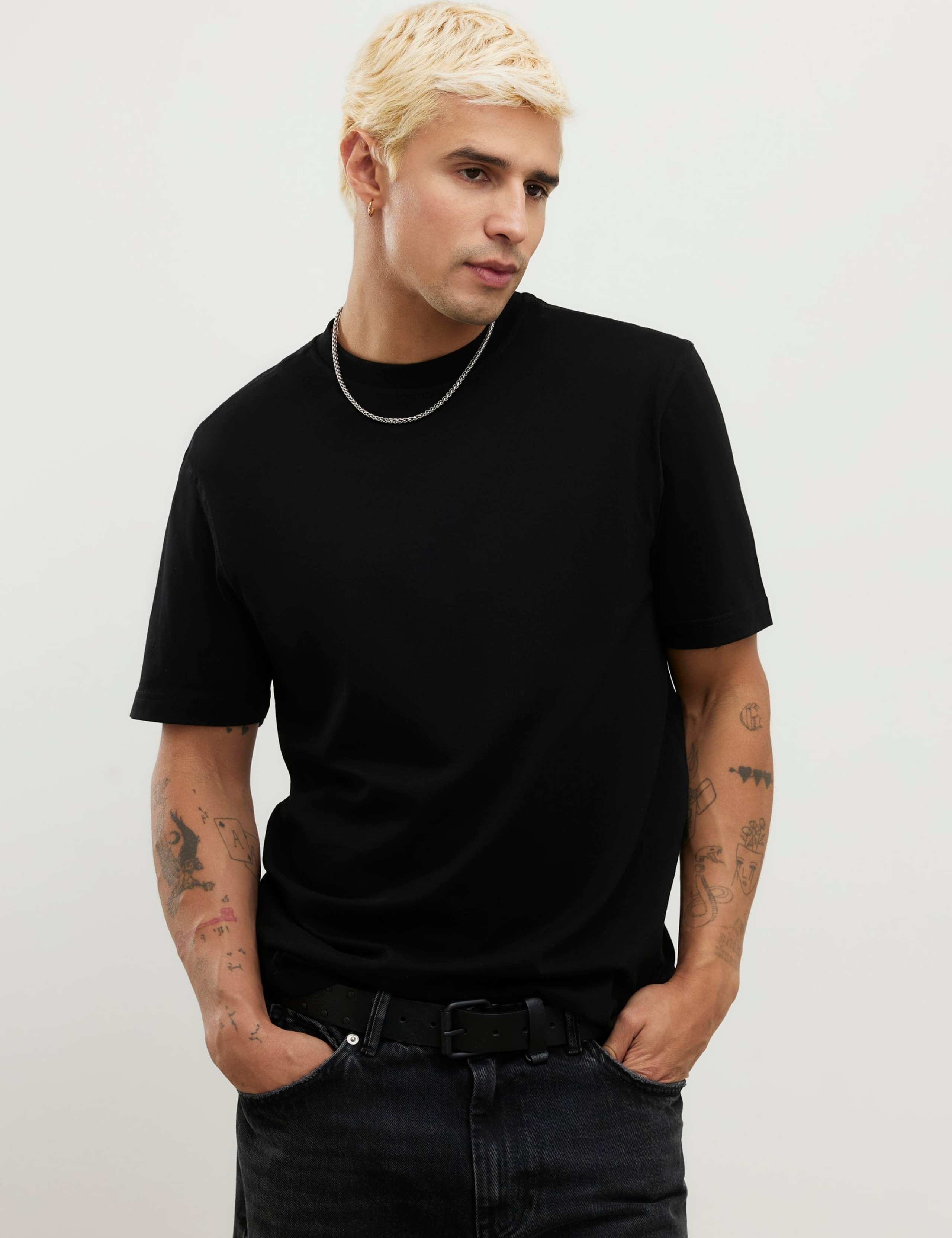 3 Pack Slim Fit Pure Cotton T-Shirts 3 of 6