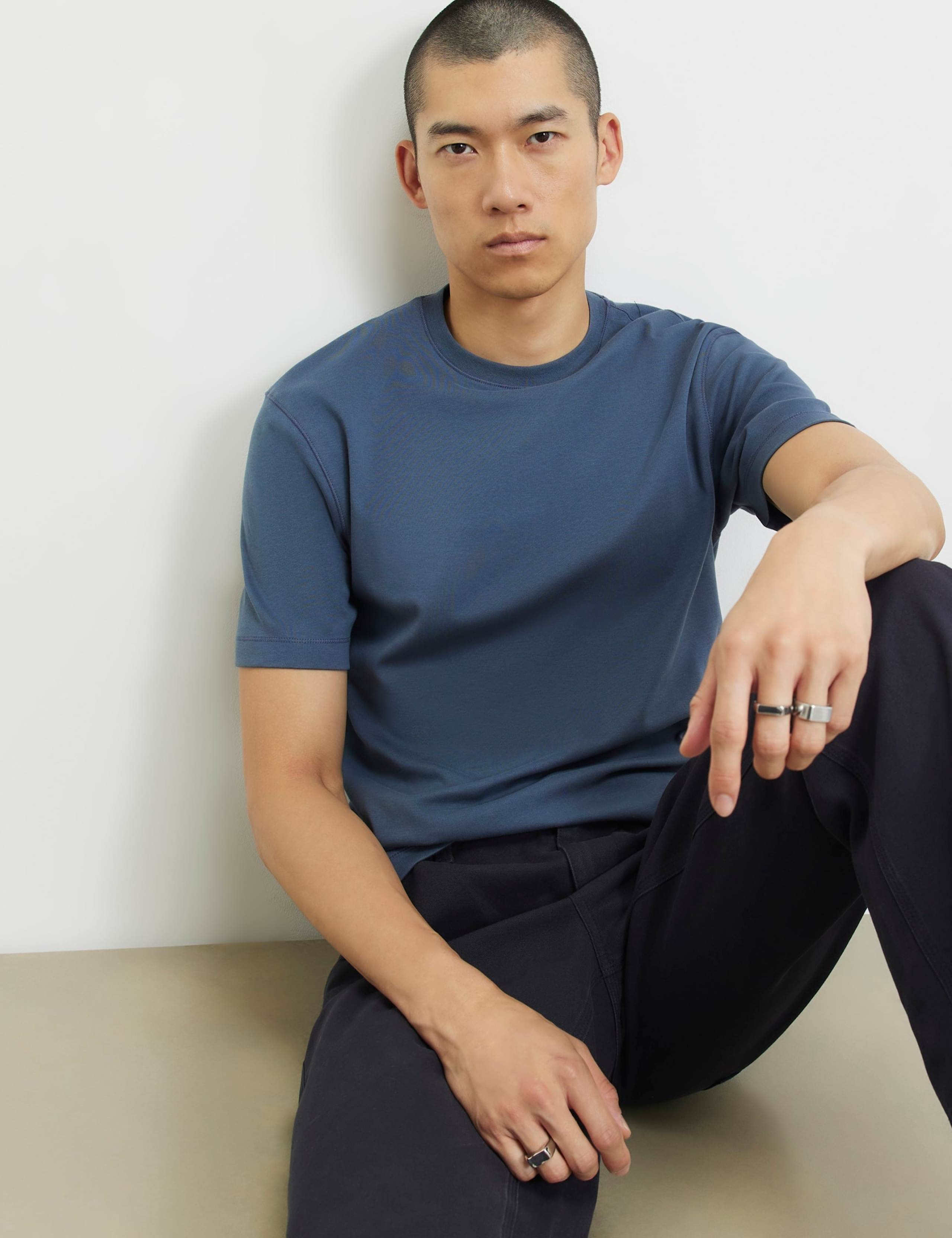 Slim Fit Cotton Rich Crew Neck T-Shirt 3 of 6