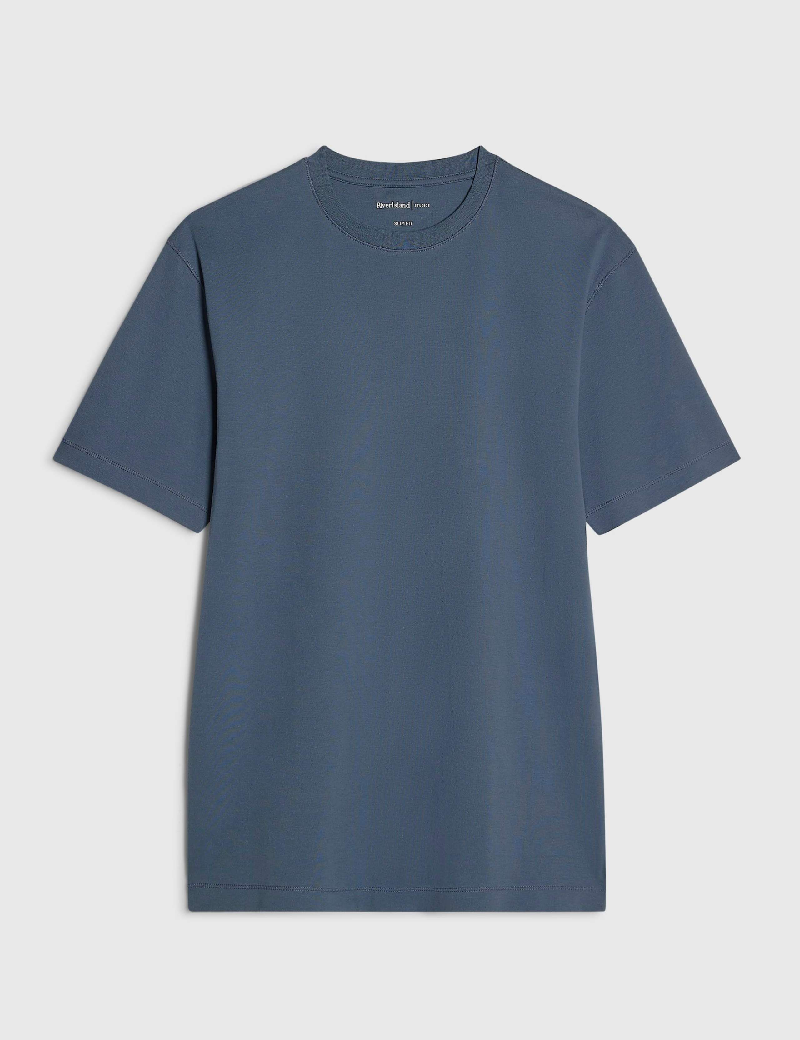 Slim Fit Cotton Rich Crew Neck T-Shirt 2 of 6