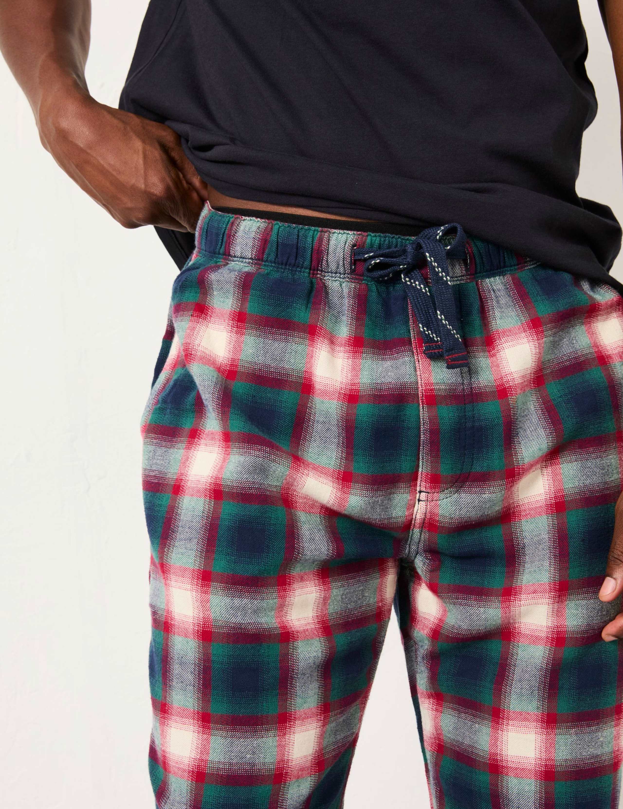 Pure Cotton Checked Pyjama Set 4 of 6