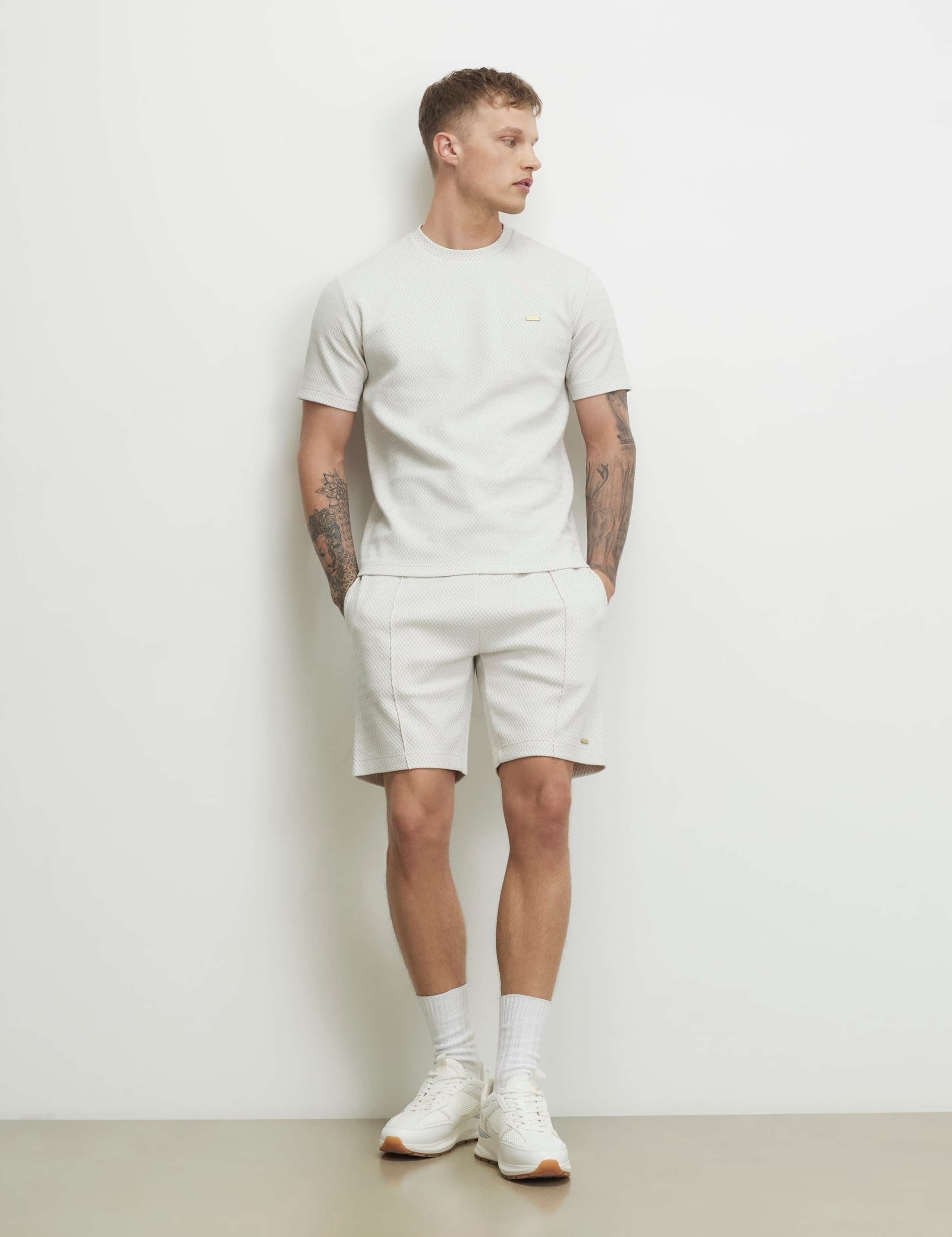 Slim Fit Cotton Rich Textured T-Shirt 4 of 6