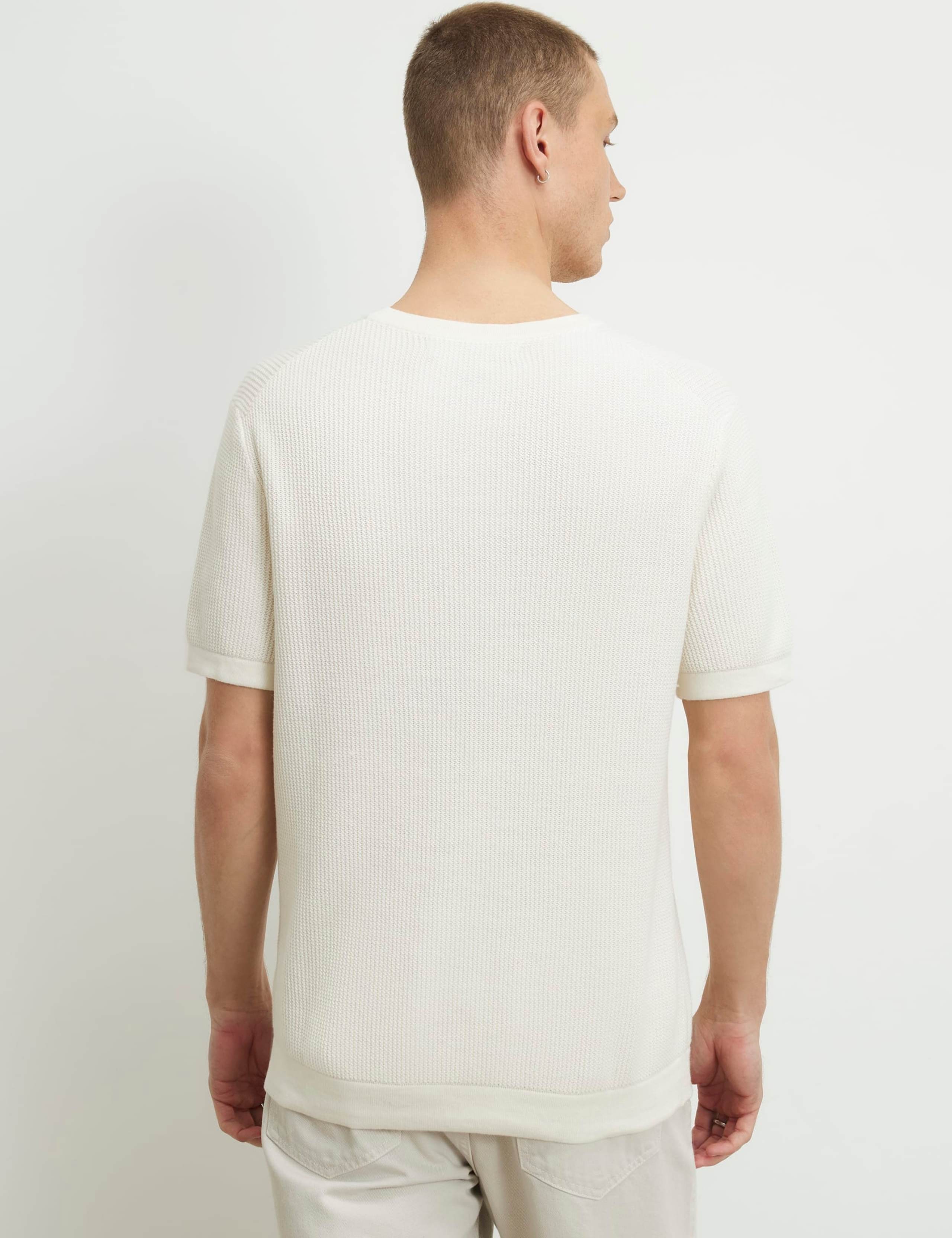Pure Cotton Textured Knitted T-Shirt 3 of 6