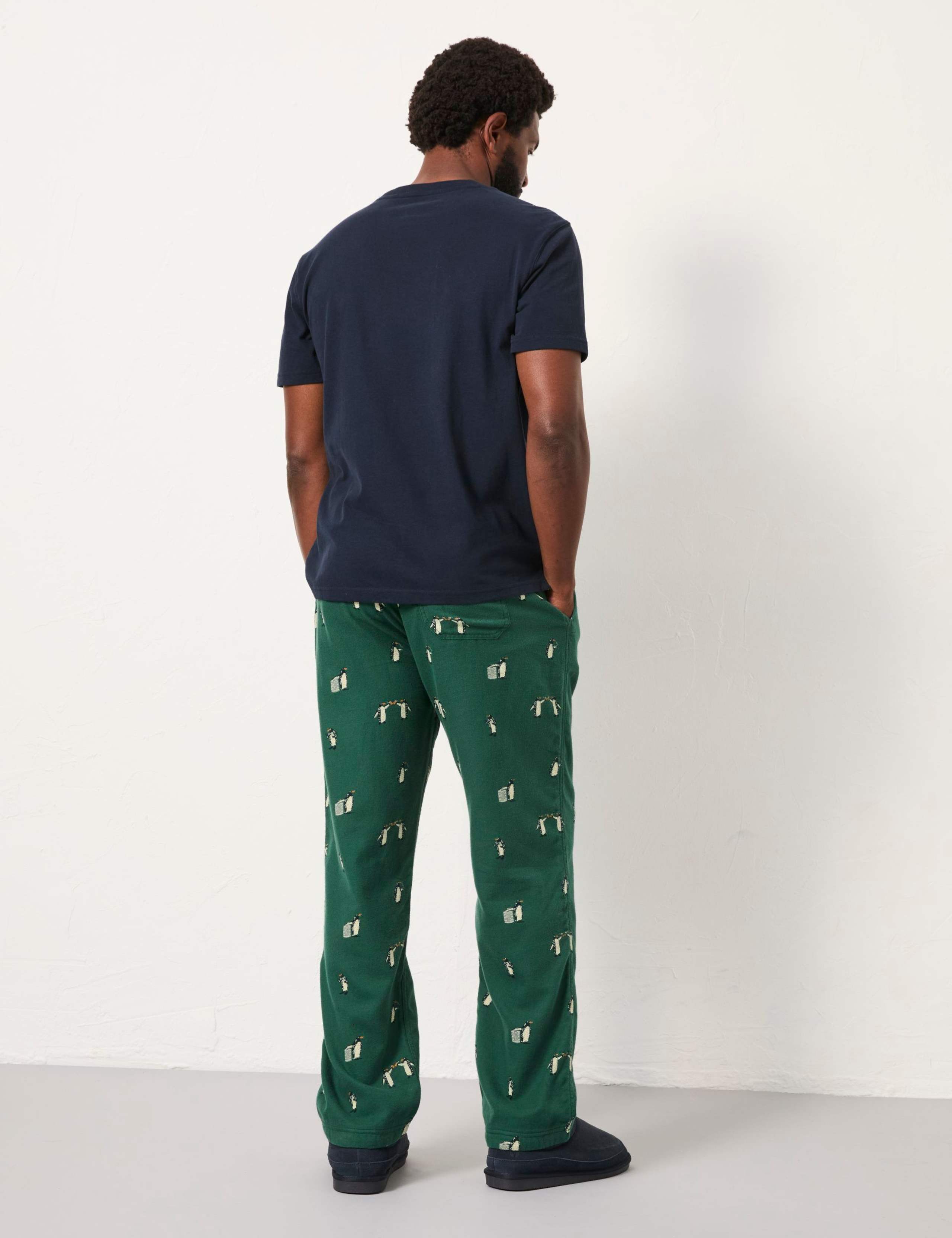 Pure Cotton Penguin Print Pyjama Bottoms 4 of 5