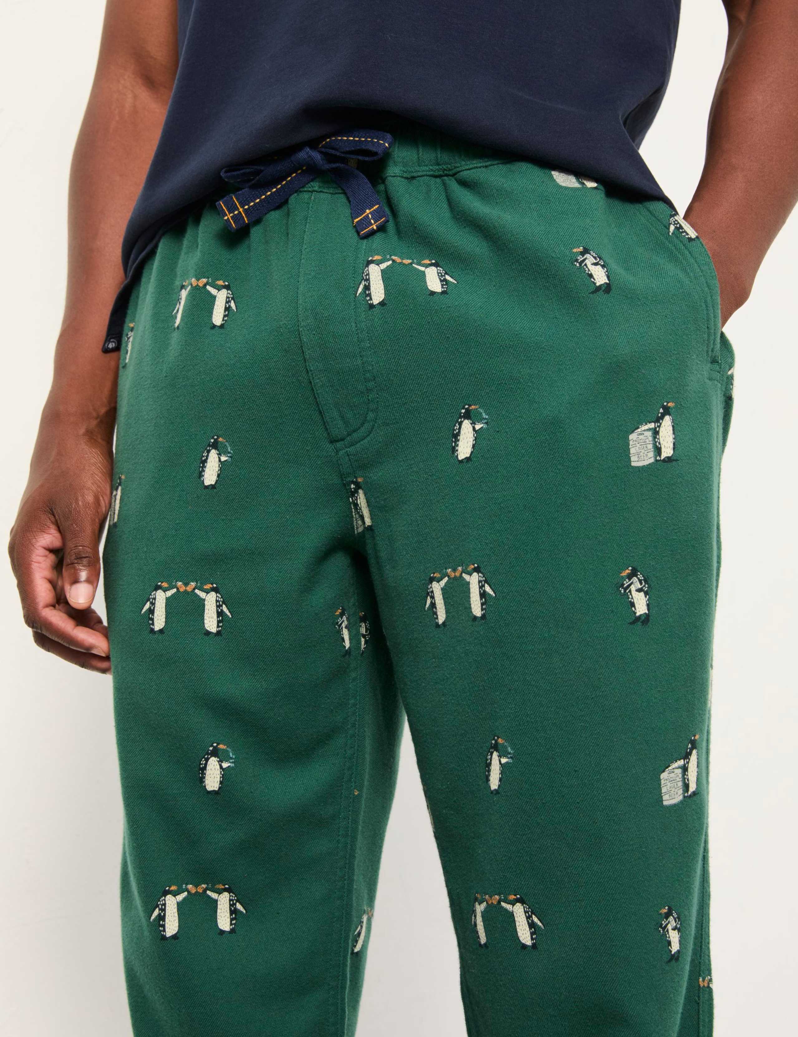 Pure Cotton Penguin Print Pyjama Bottoms 5 of 5