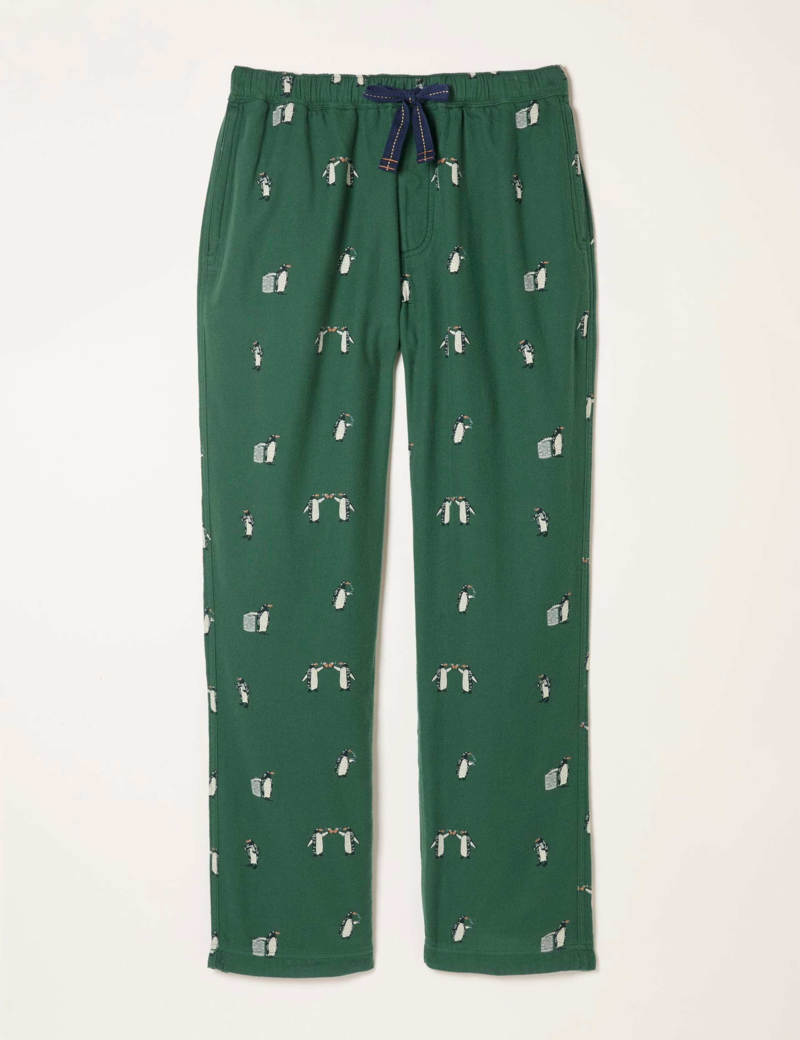 Pure Cotton Penguin Print Pyjama Bottoms 2 of 5