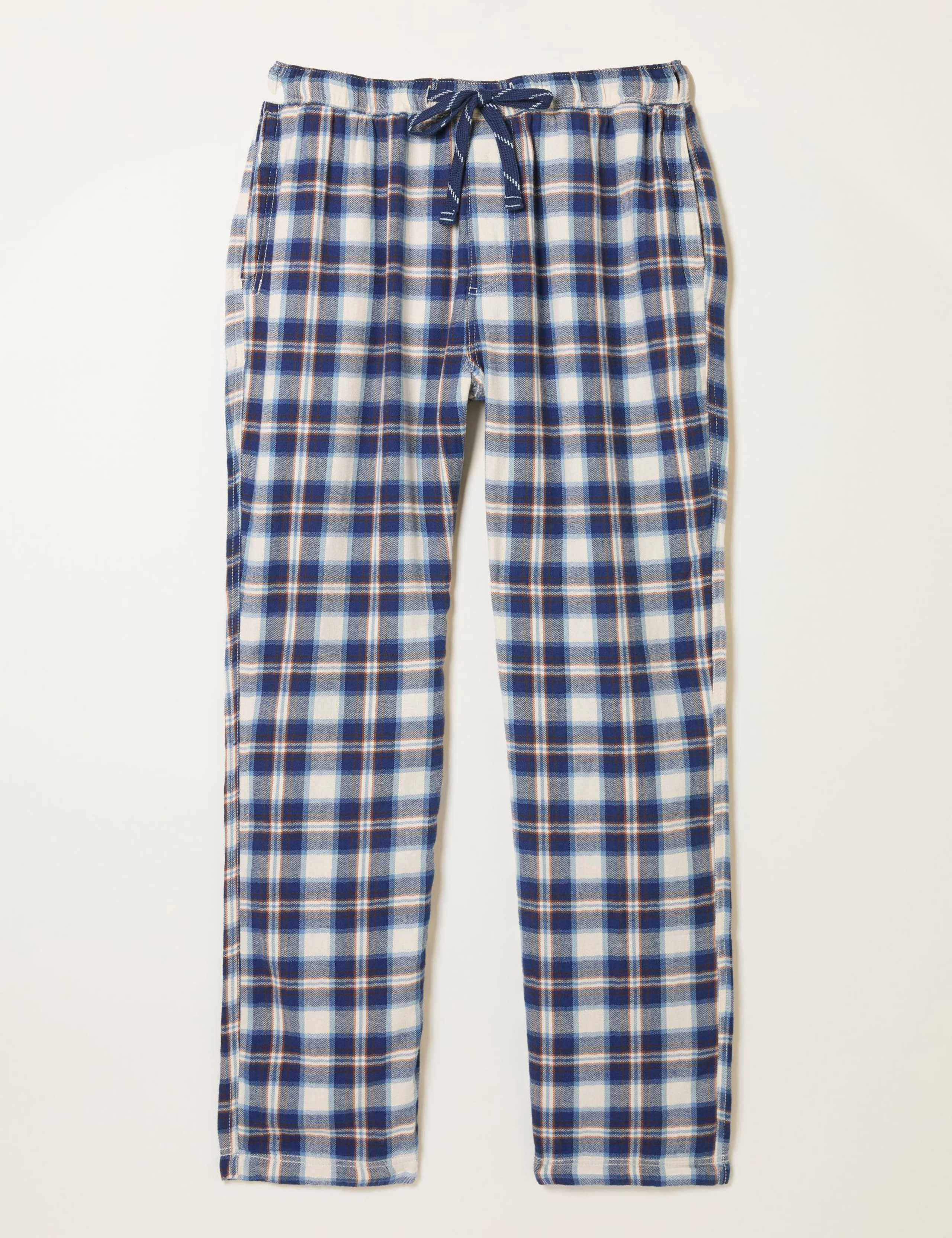 Pure Cotton Checked Pyjama Bottoms 2 of 6