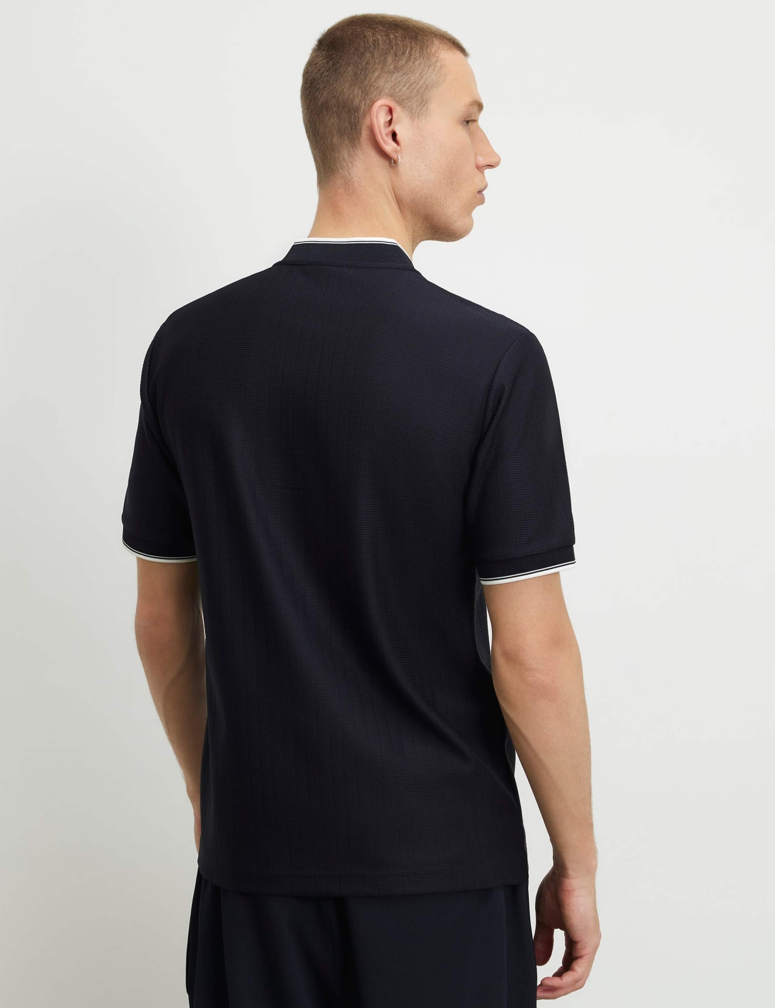 Textured Half Zip Knitted Polo Shirt 3 of 6