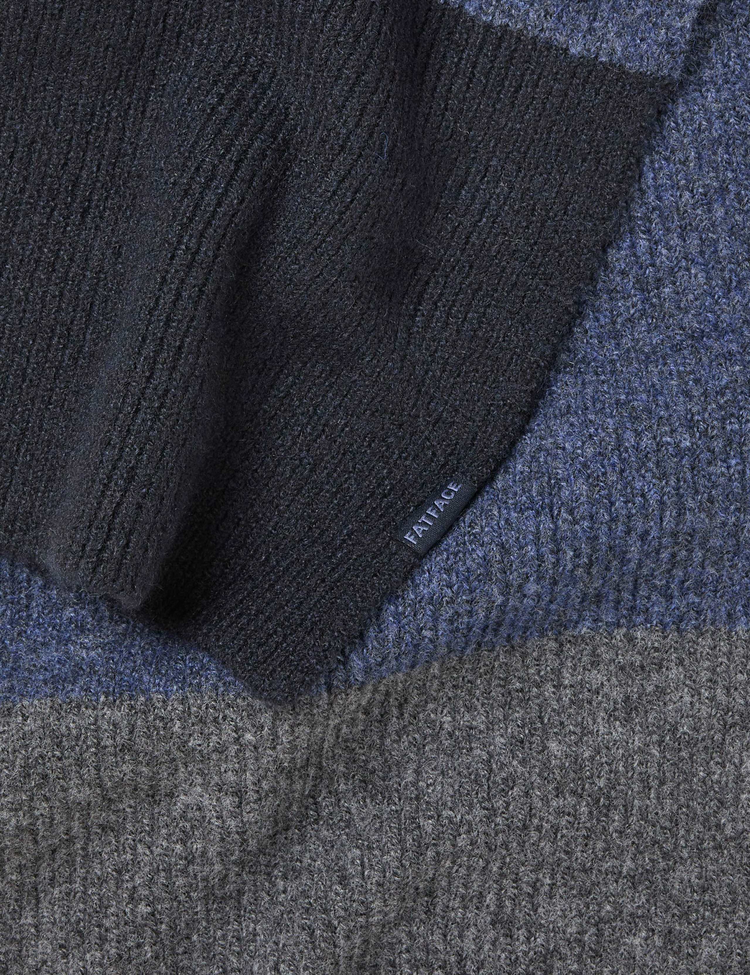 Colour Block Knitted Scarf 2 of 2