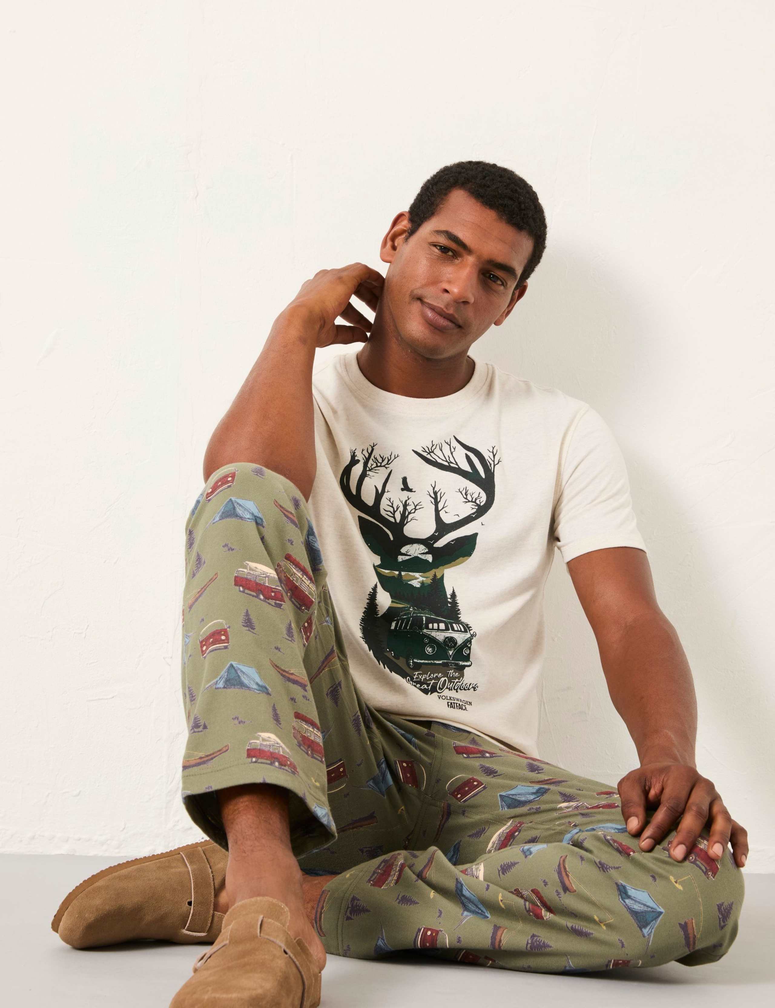 Pure Cotton Camper Van Pyjama Bottoms 3 of 5