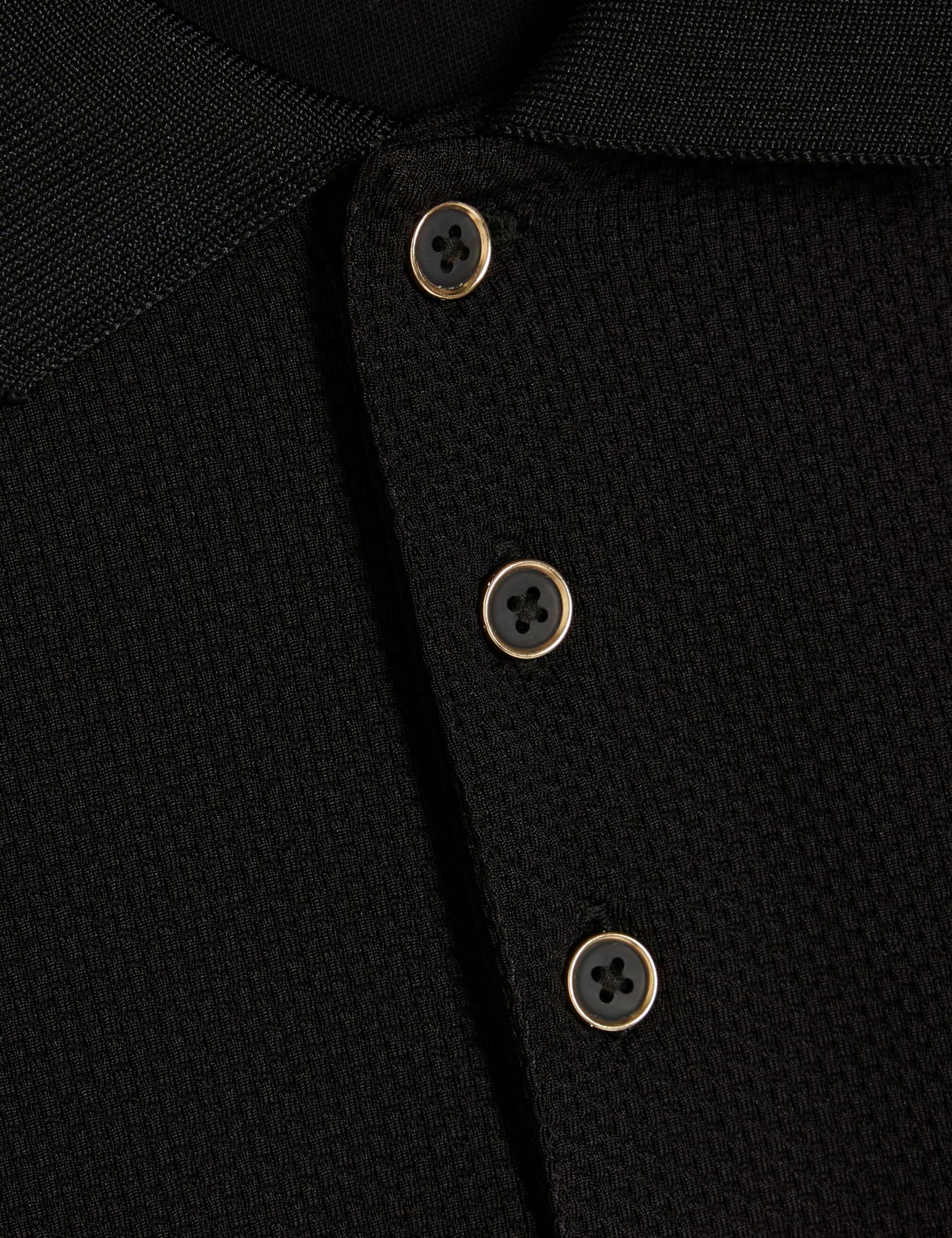 Slim Fit Textured Tipped Polo Shirt 6 of 6