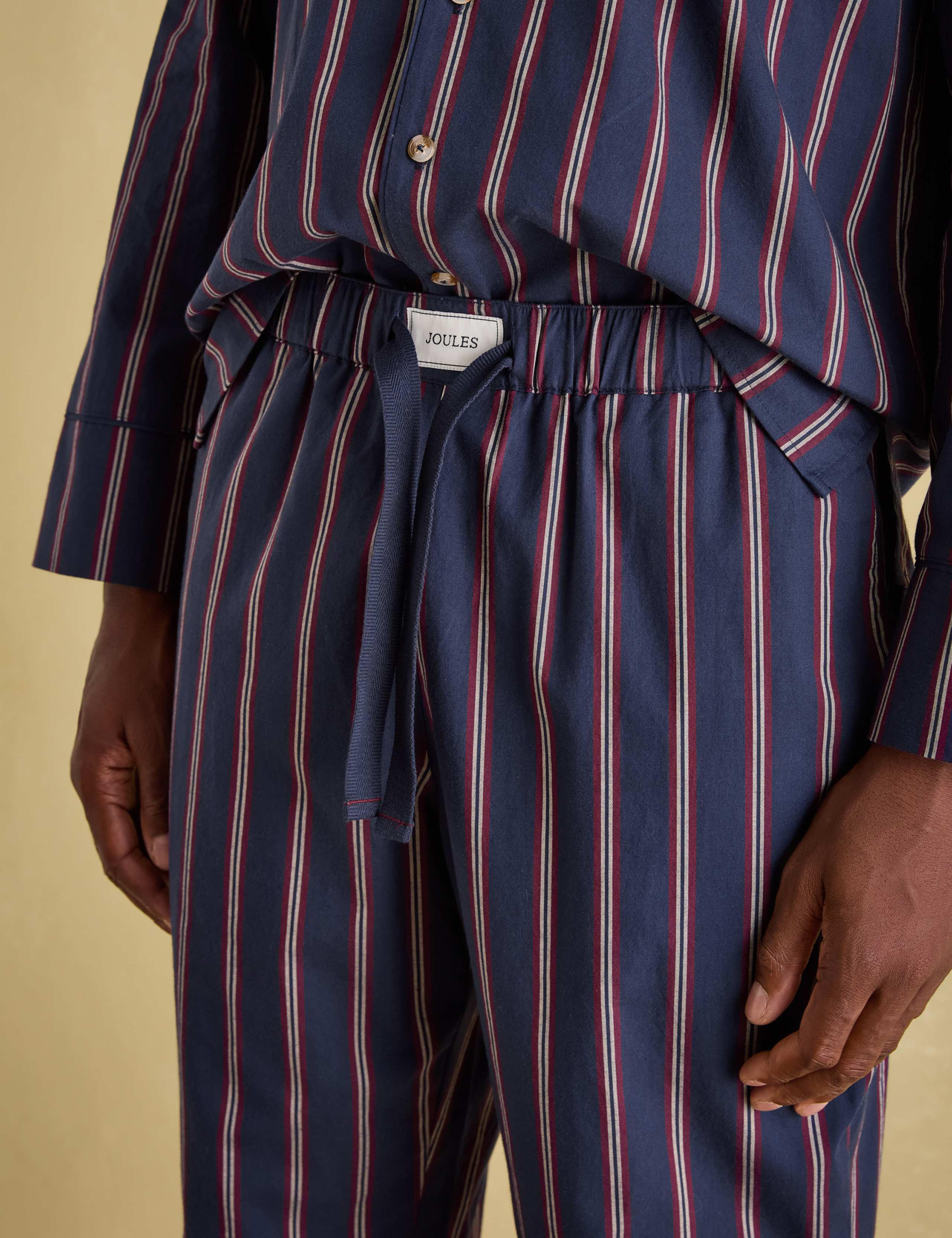 Pure Cotton Striped Pyjama Set 3 of 7